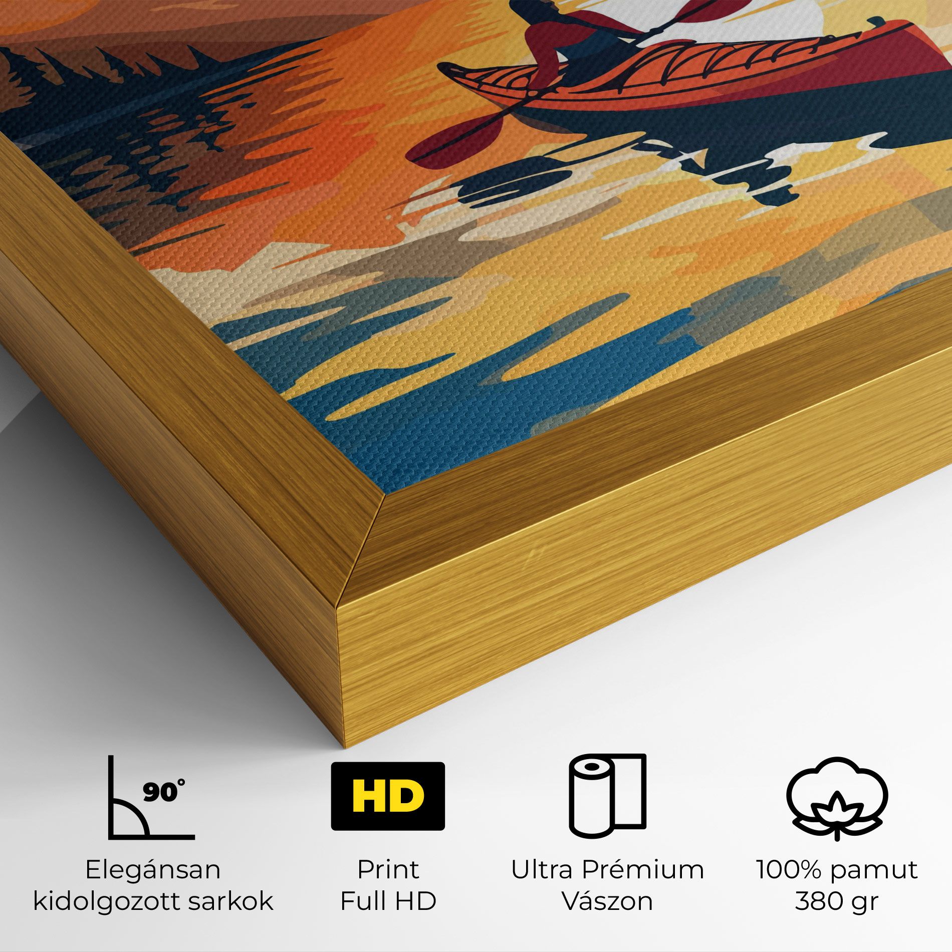 Boat Sunset Woman mockup 4