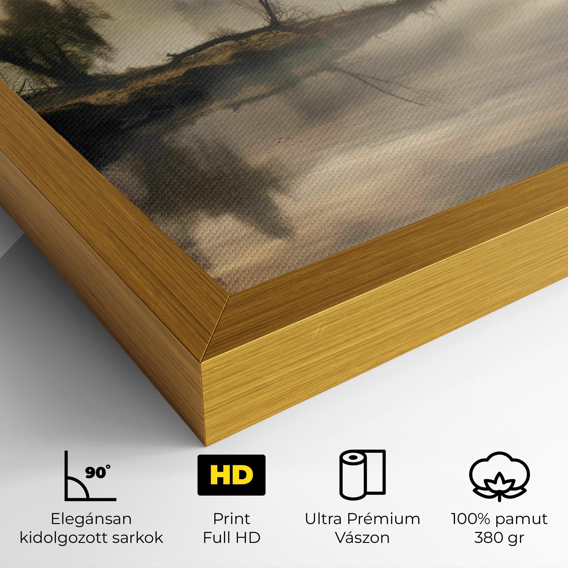 Vászonkép Foggy Morning mockup 4