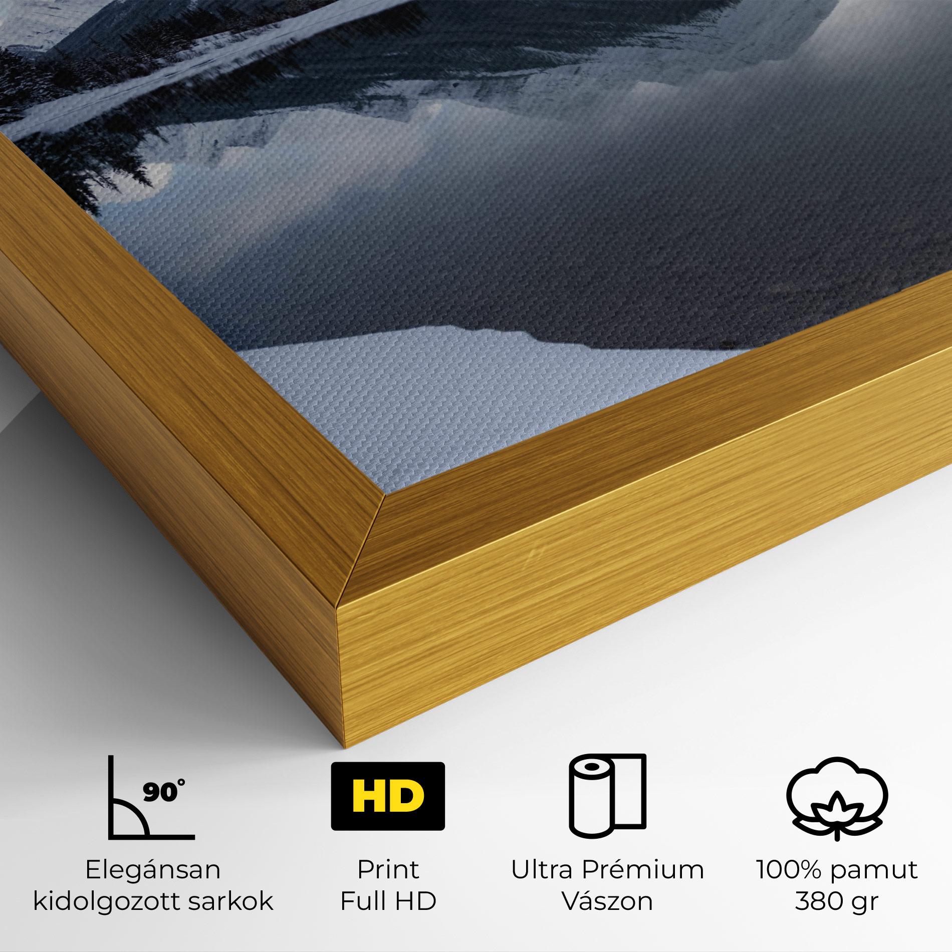 Vászonkép Grey Lake mockup 4