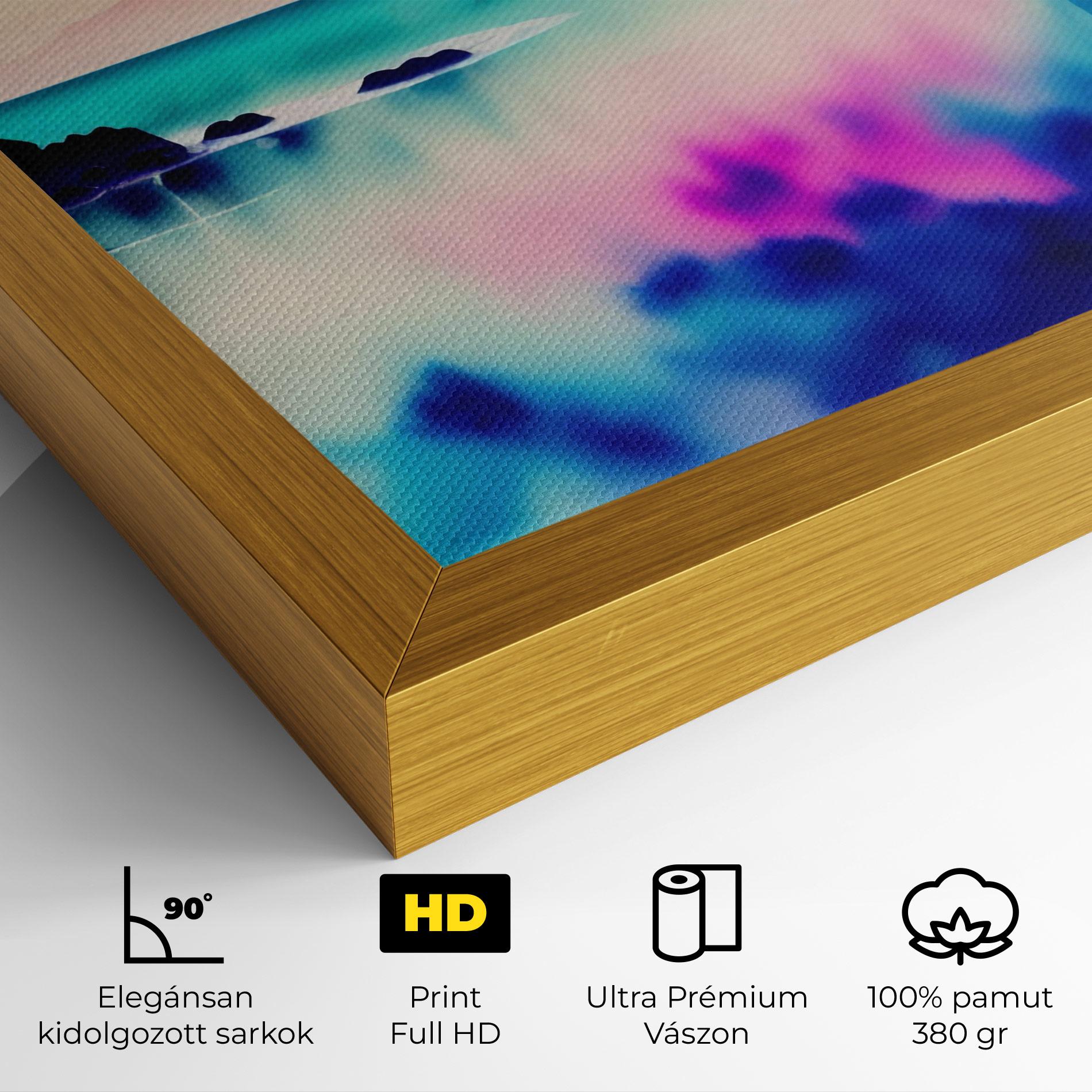 Vászonkép Lake Painting mockup 4