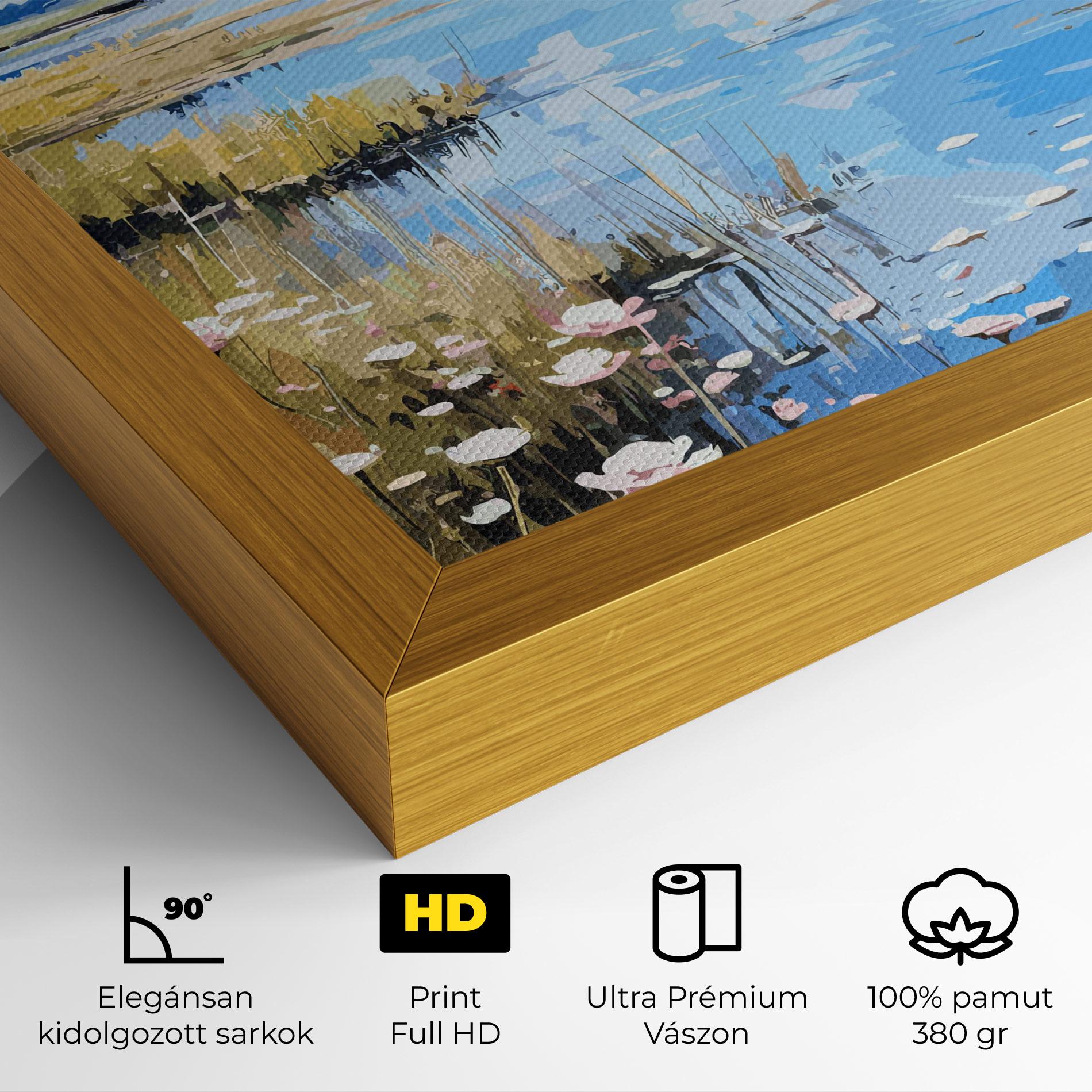 Vászonkép Riverside Flowers mockup 4