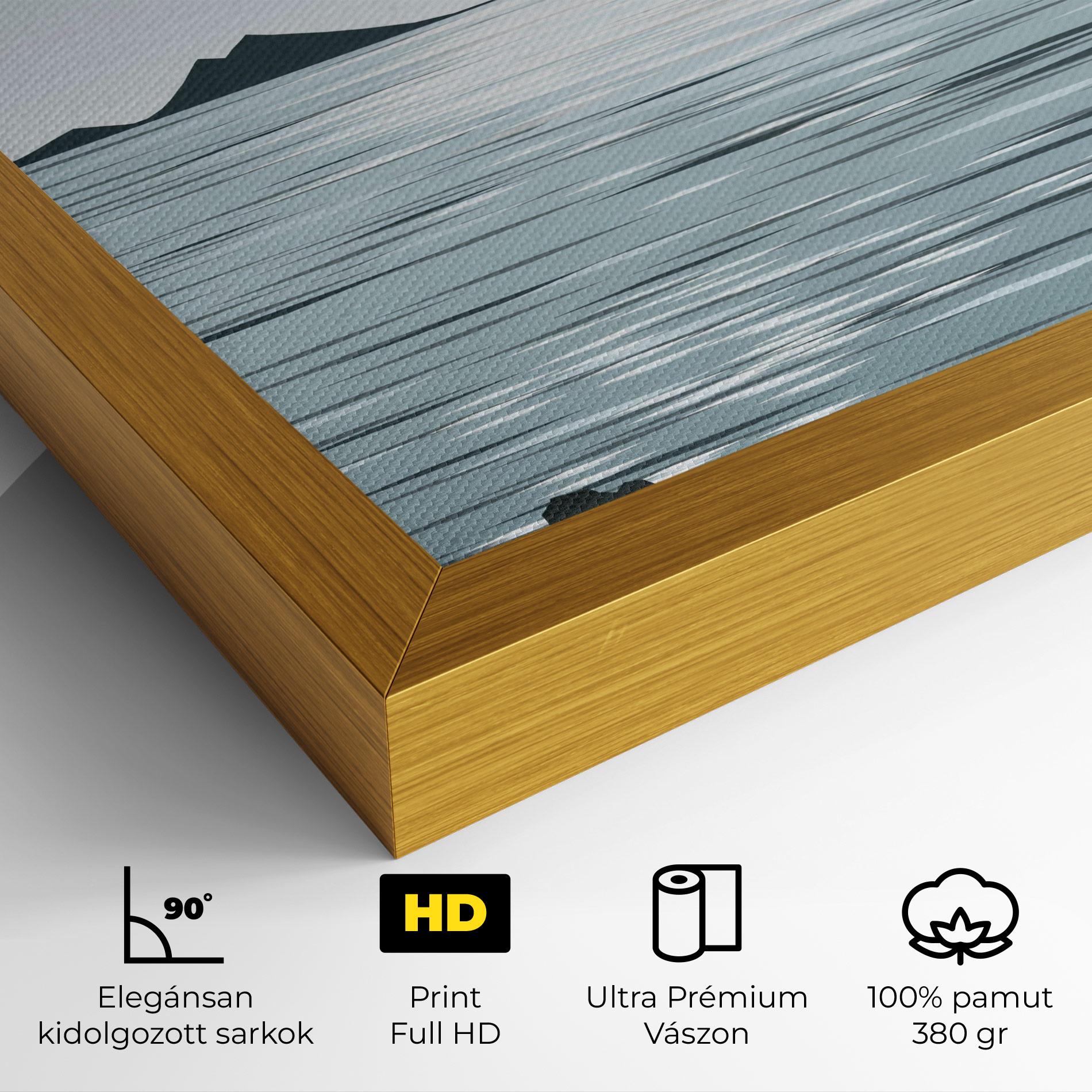 Vászonkép Sparkling_lake_view mockup 4