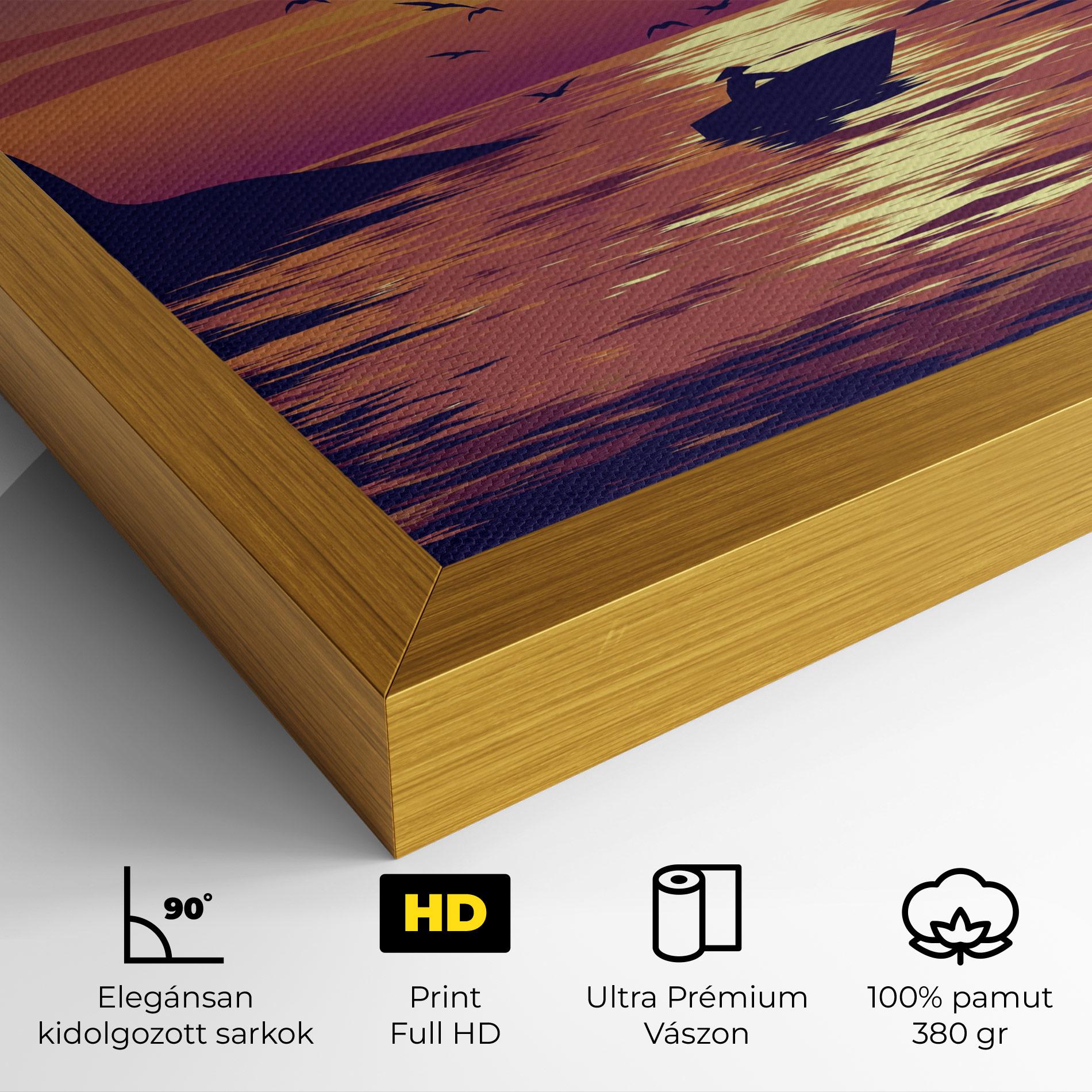 Vászonkép Sunset Scenery View mockup 4