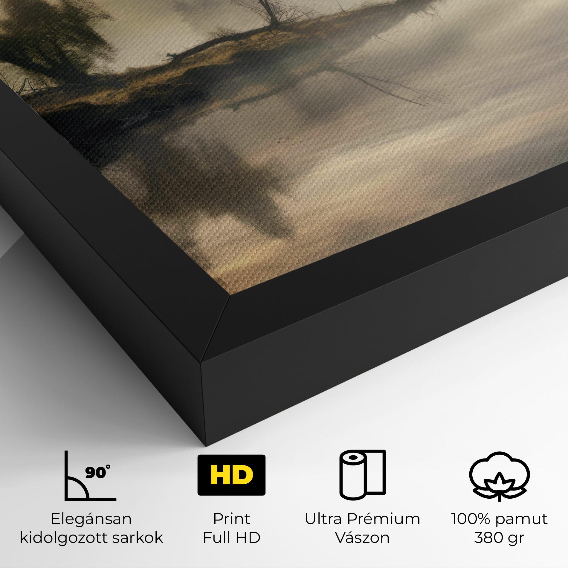Vászonkép Foggy Morning mockup 4