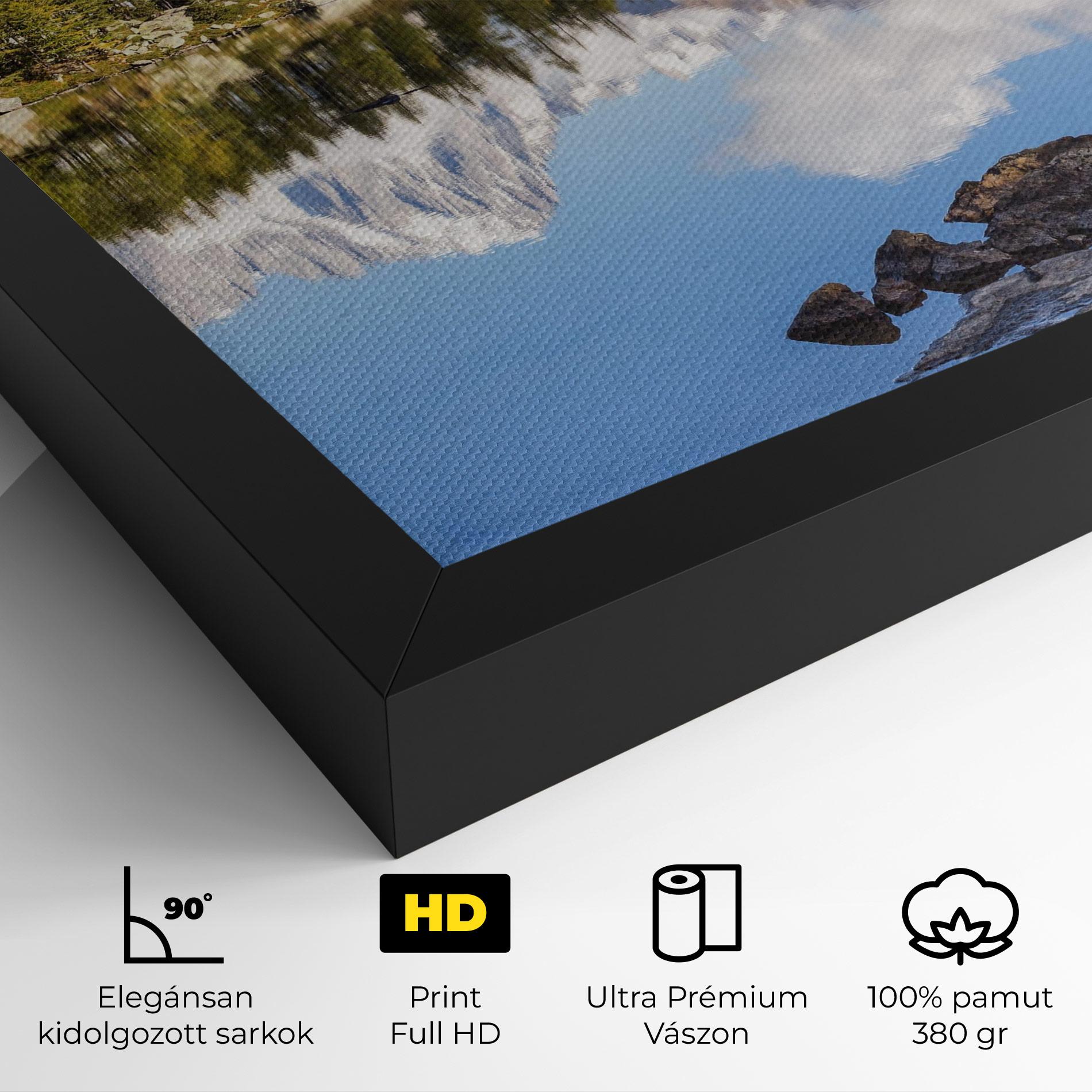 Vászonkép Mountain Reflection mockup 4
