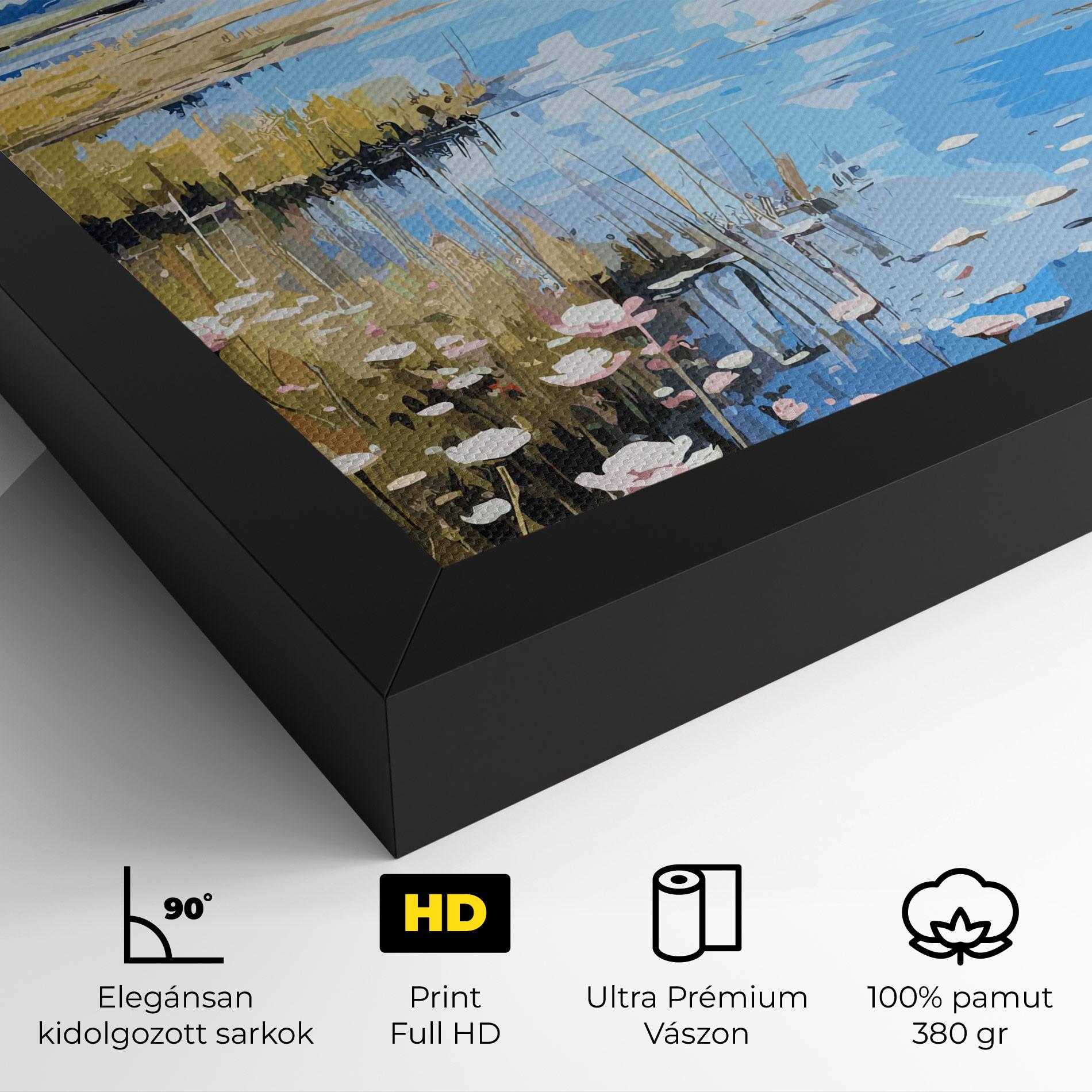 Vászonkép Riverside Flowers mockup 4