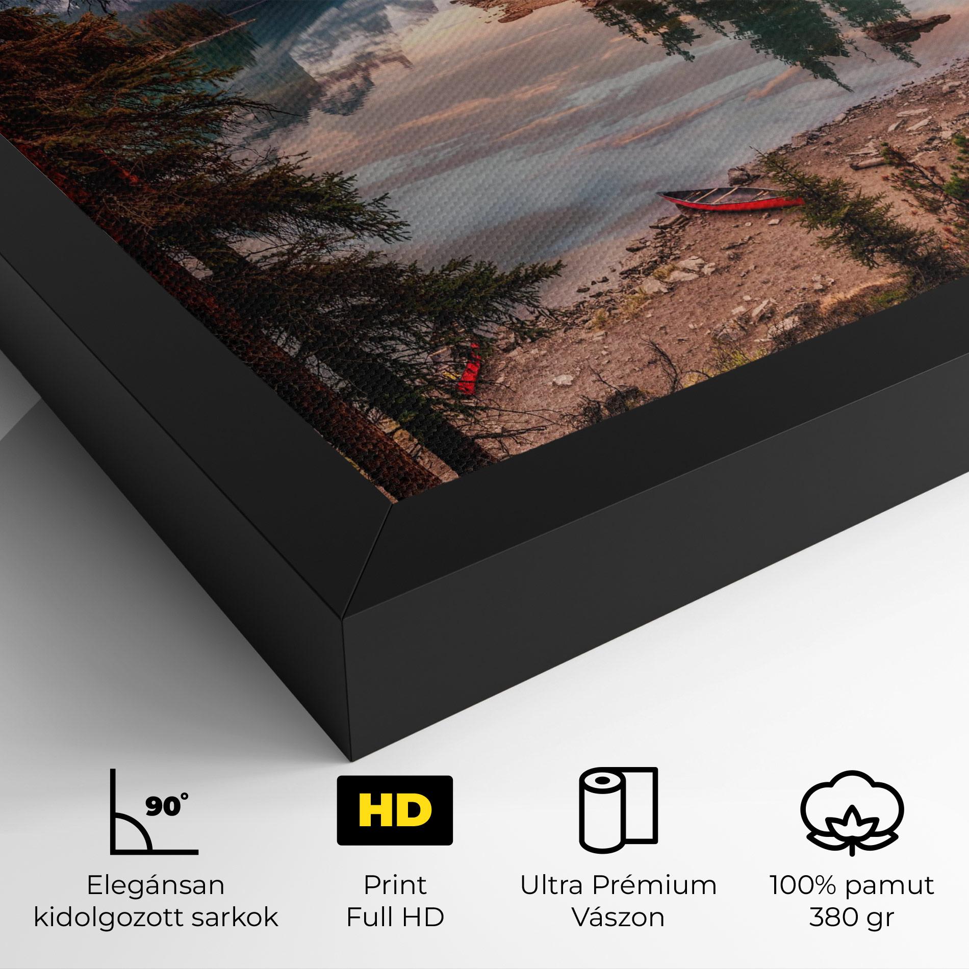 Vászonkép Sunset Lake View mockup 4