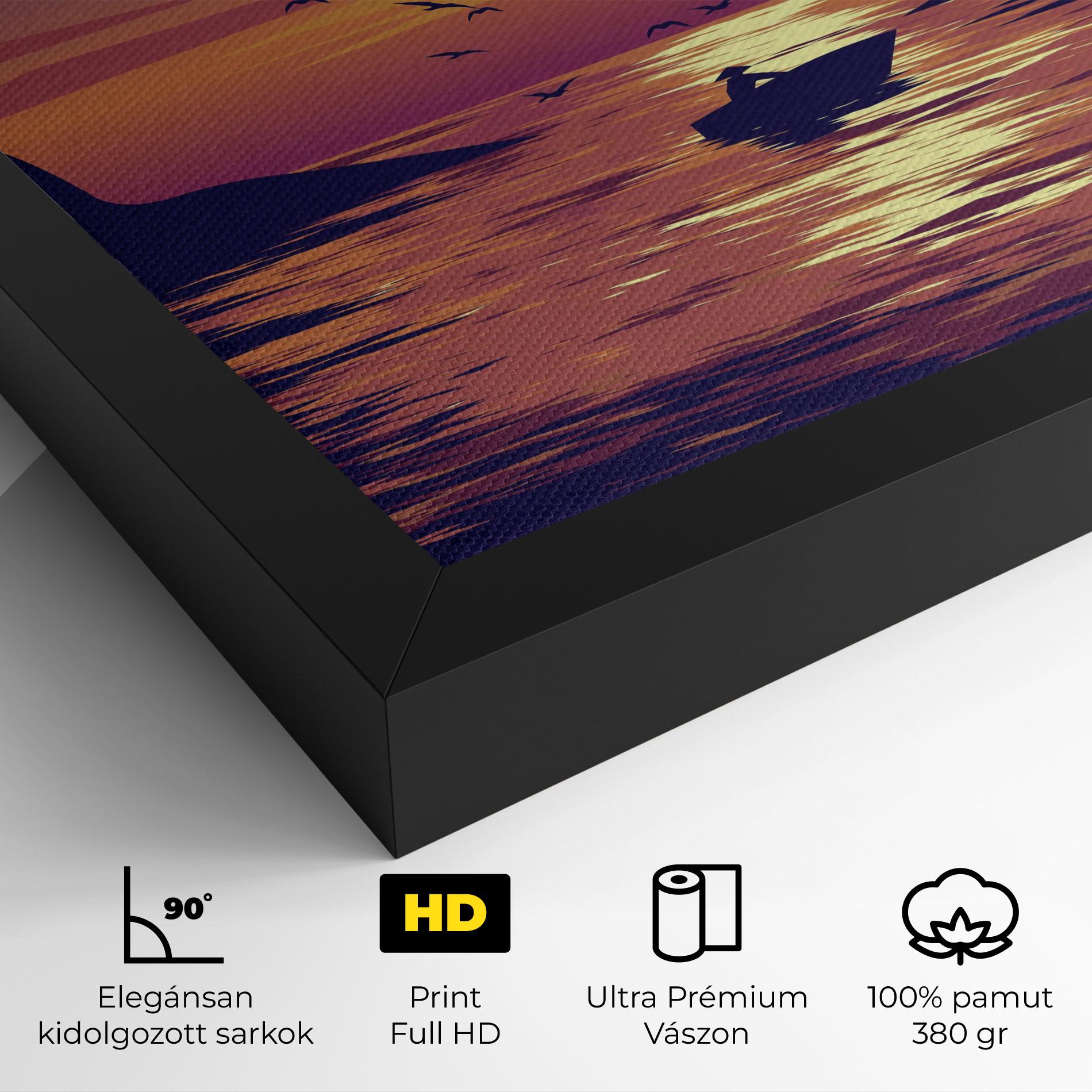 Vászonkép Sunset Scenery View mockup 4