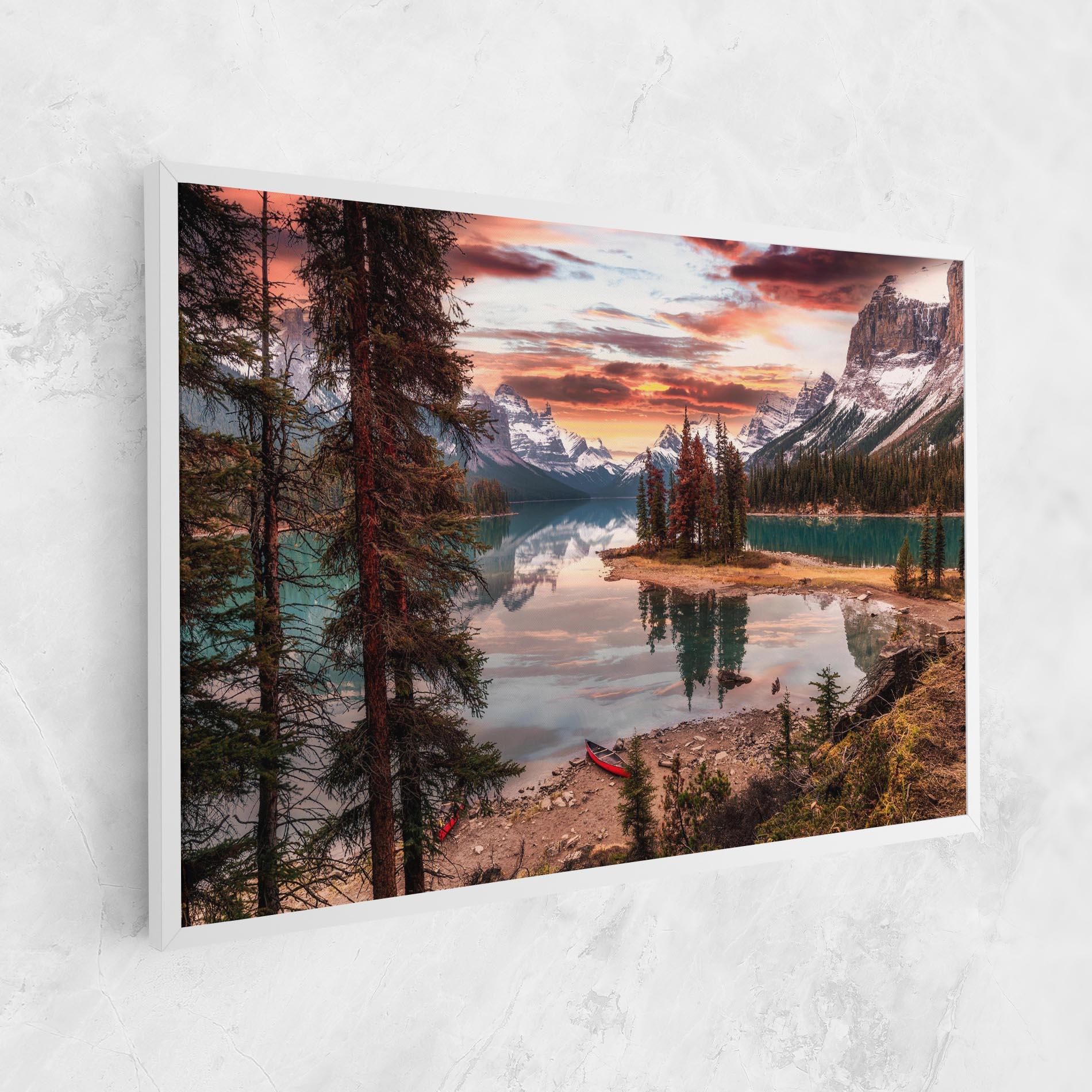 Vászonkép Sunset Lake View mockup 1
