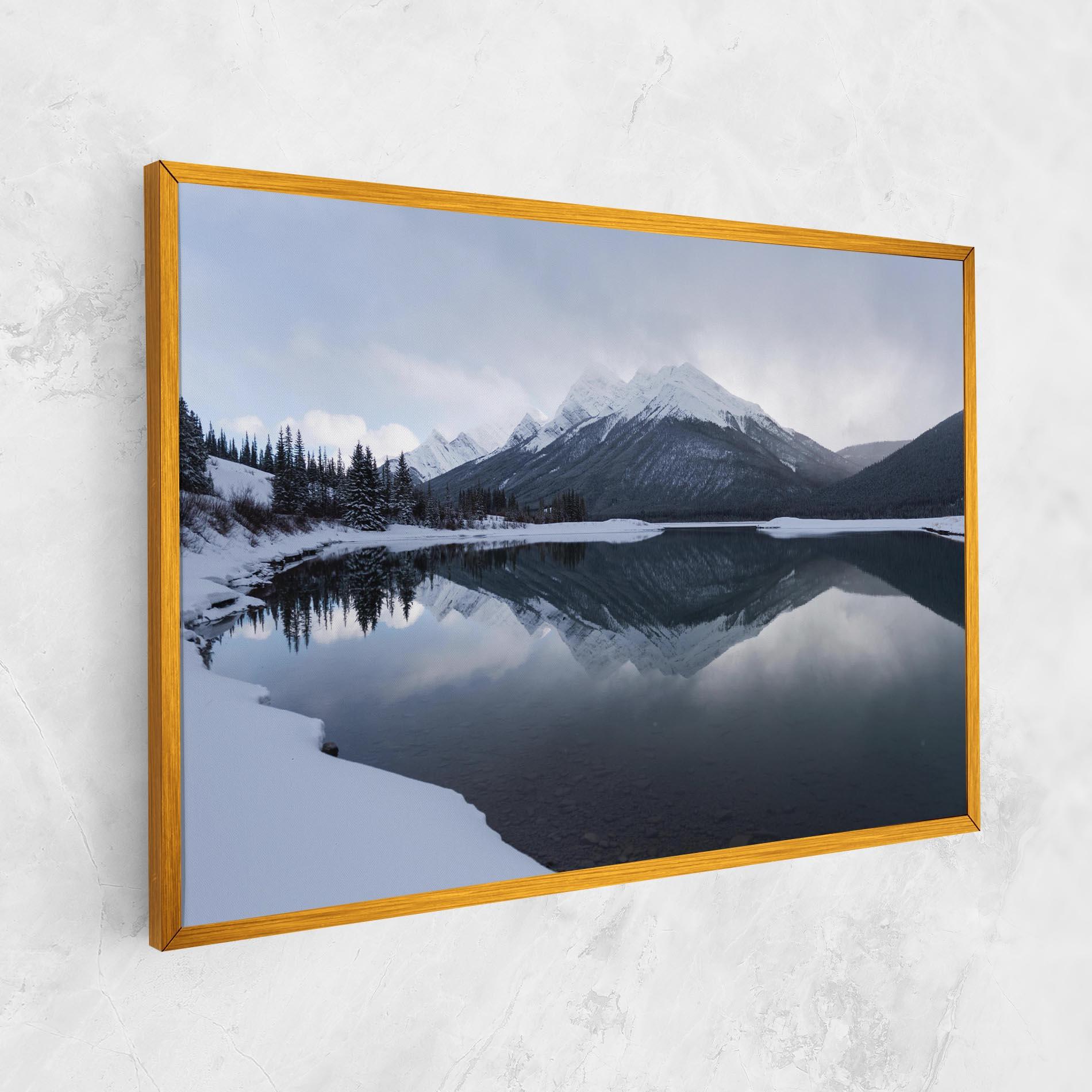 Vászonkép Grey Lake mockup 1