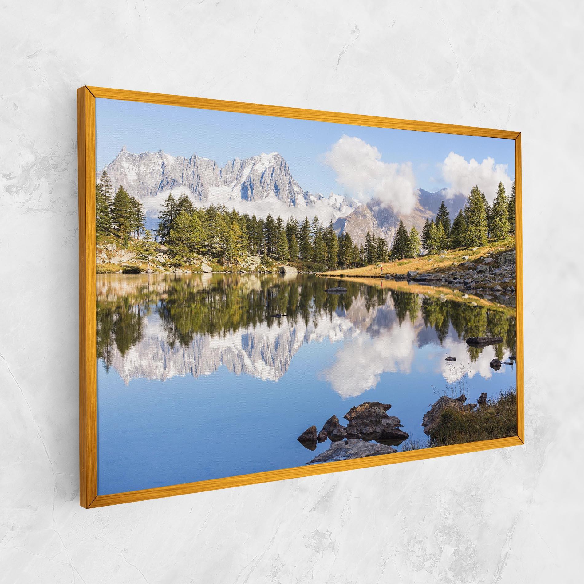 Vászonkép Mountain Reflection mockup 1