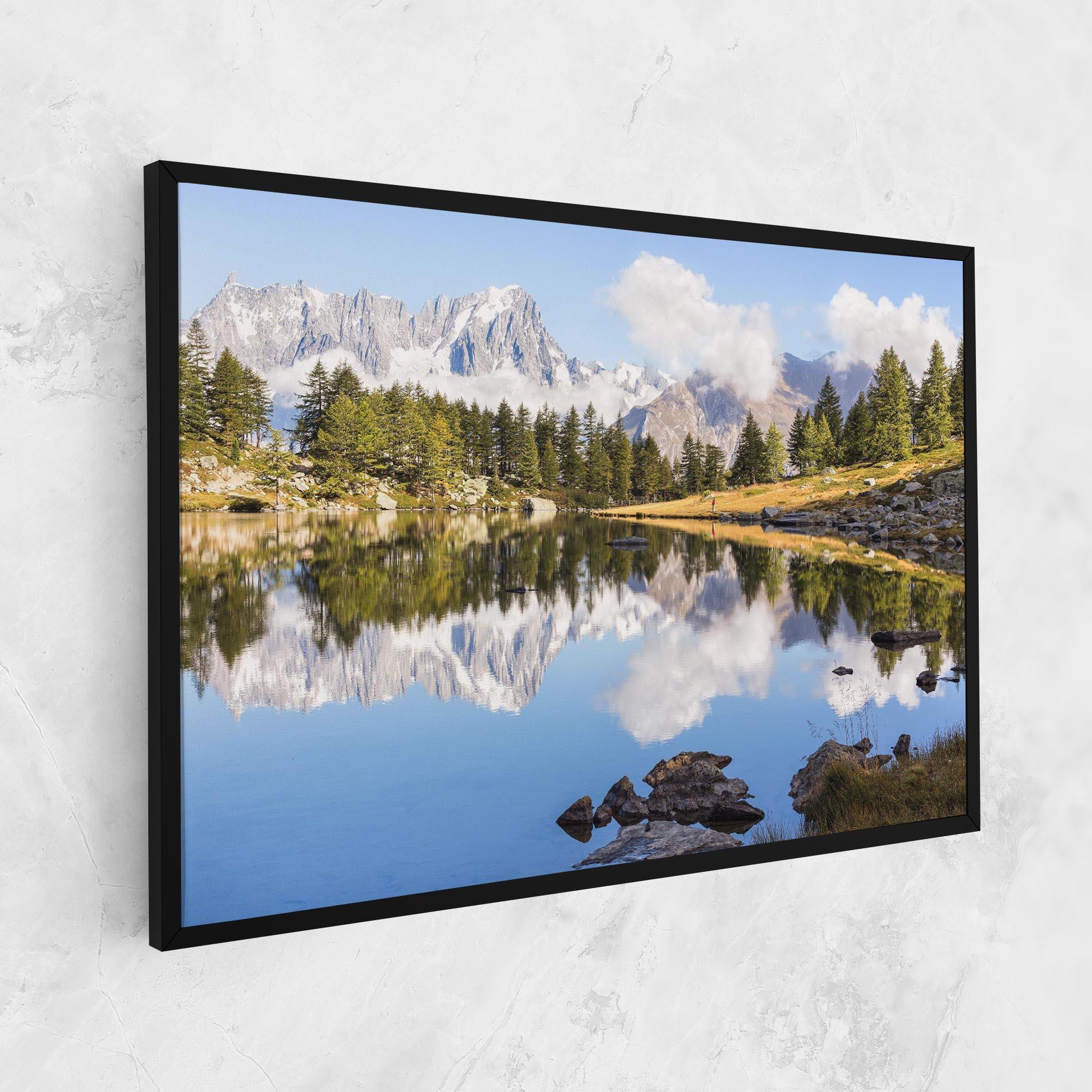 Vászonkép Mountain Reflection mockup 1