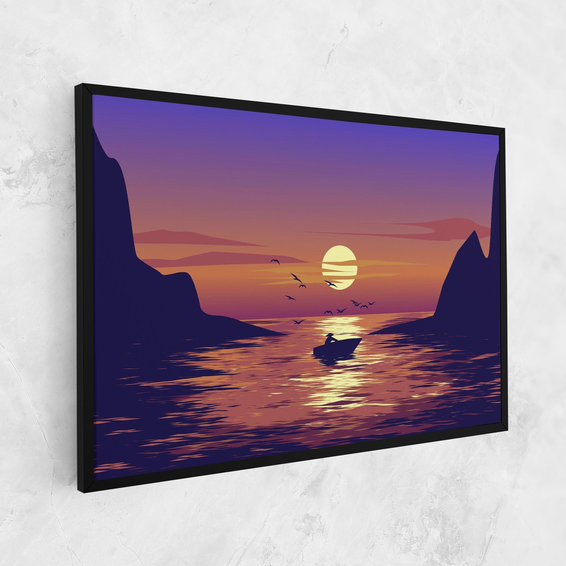 Vászonkép Sunset Scenery View mockup 1