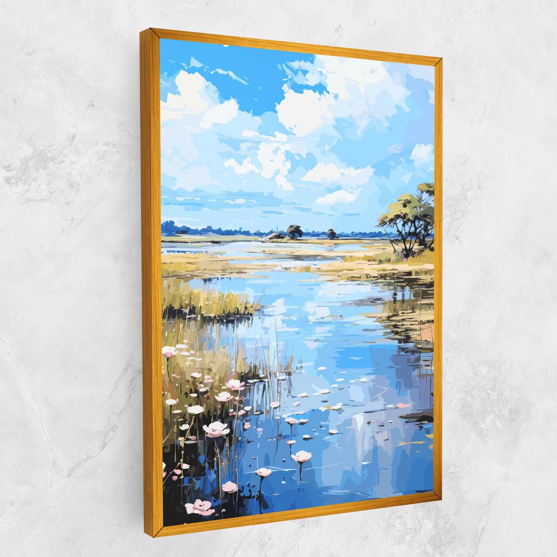 Vászonkép Riverside Flowers mockup 1