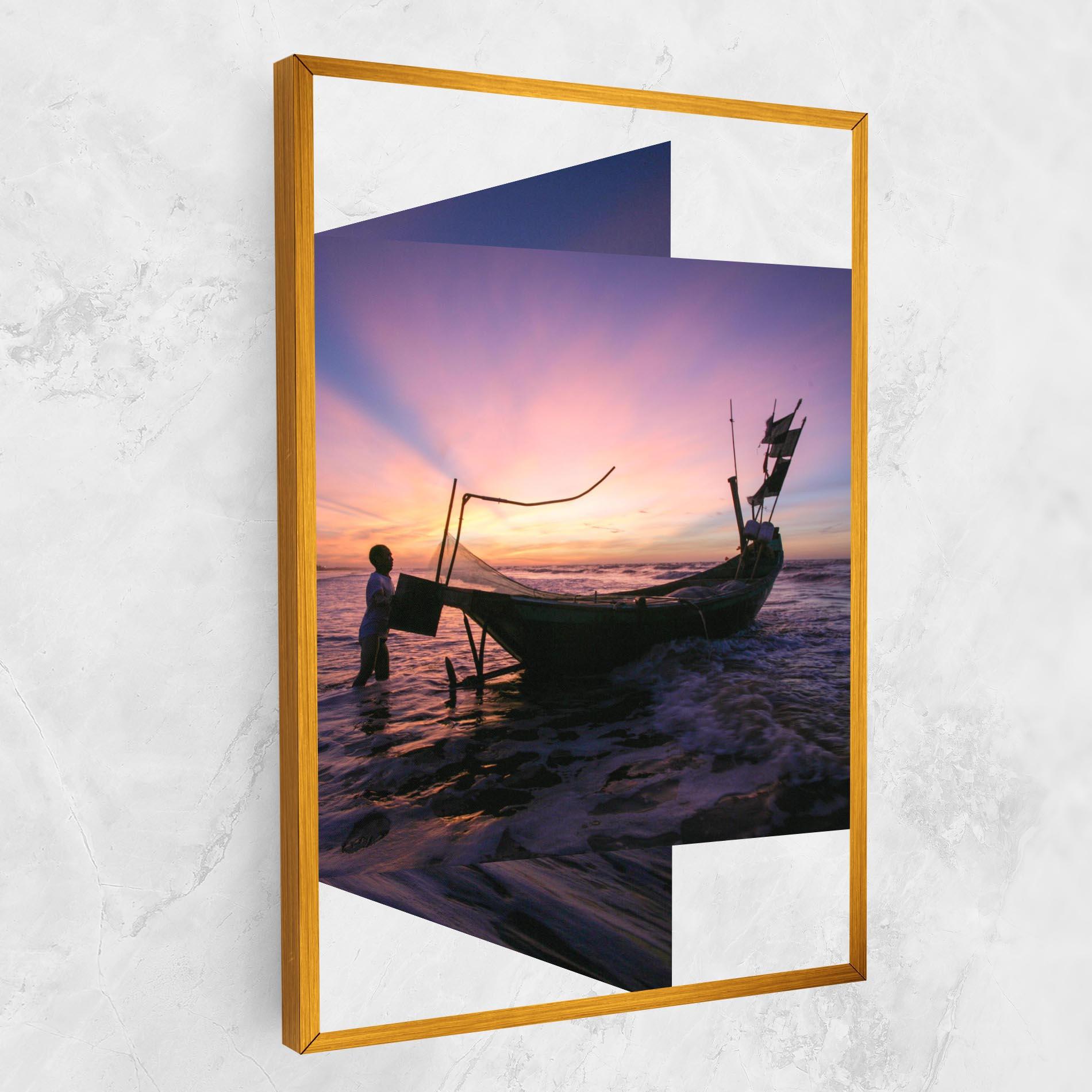 Vászonkép Sailor At Dawn mockup 1