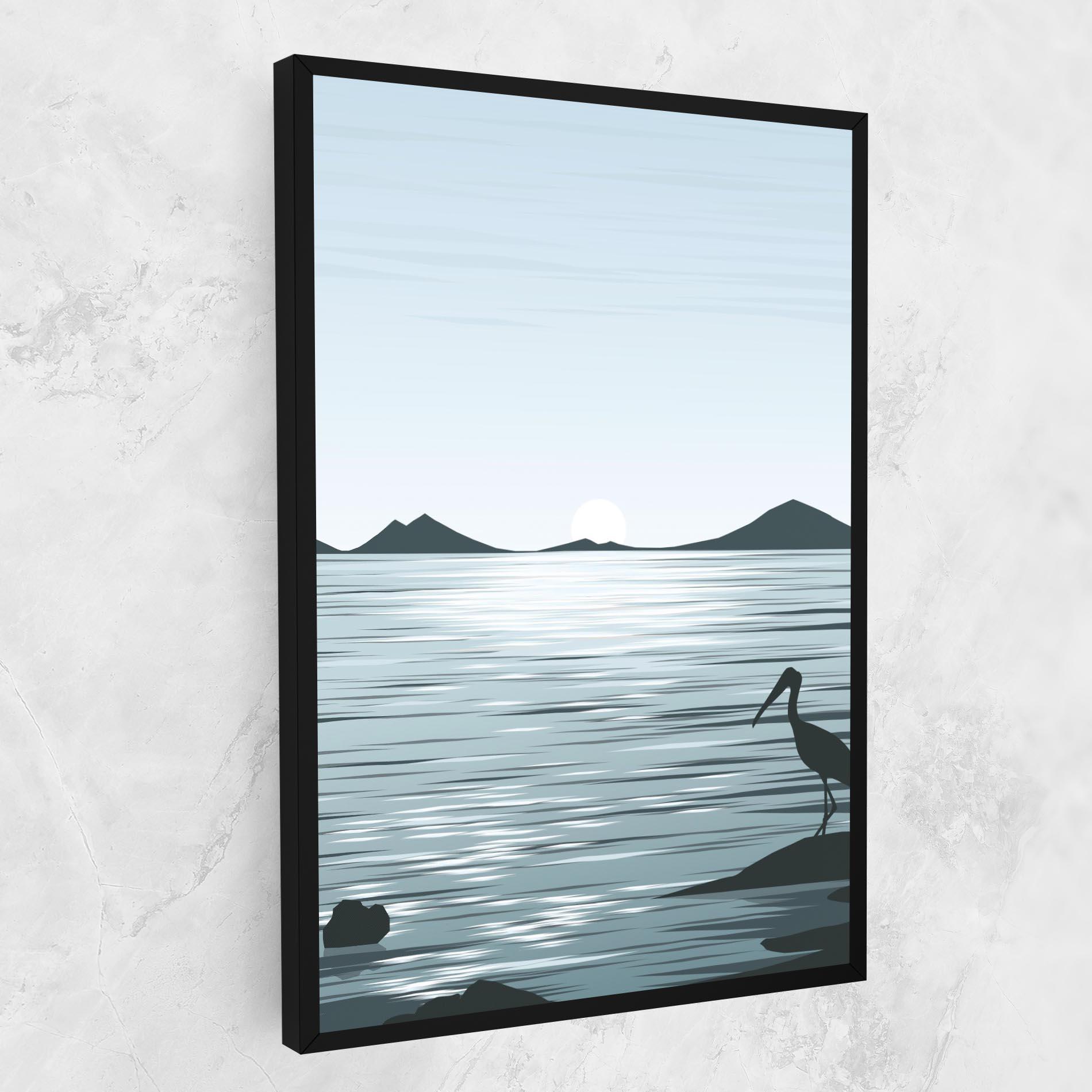 Vászonkép Sparkling_lake_view mockup 1