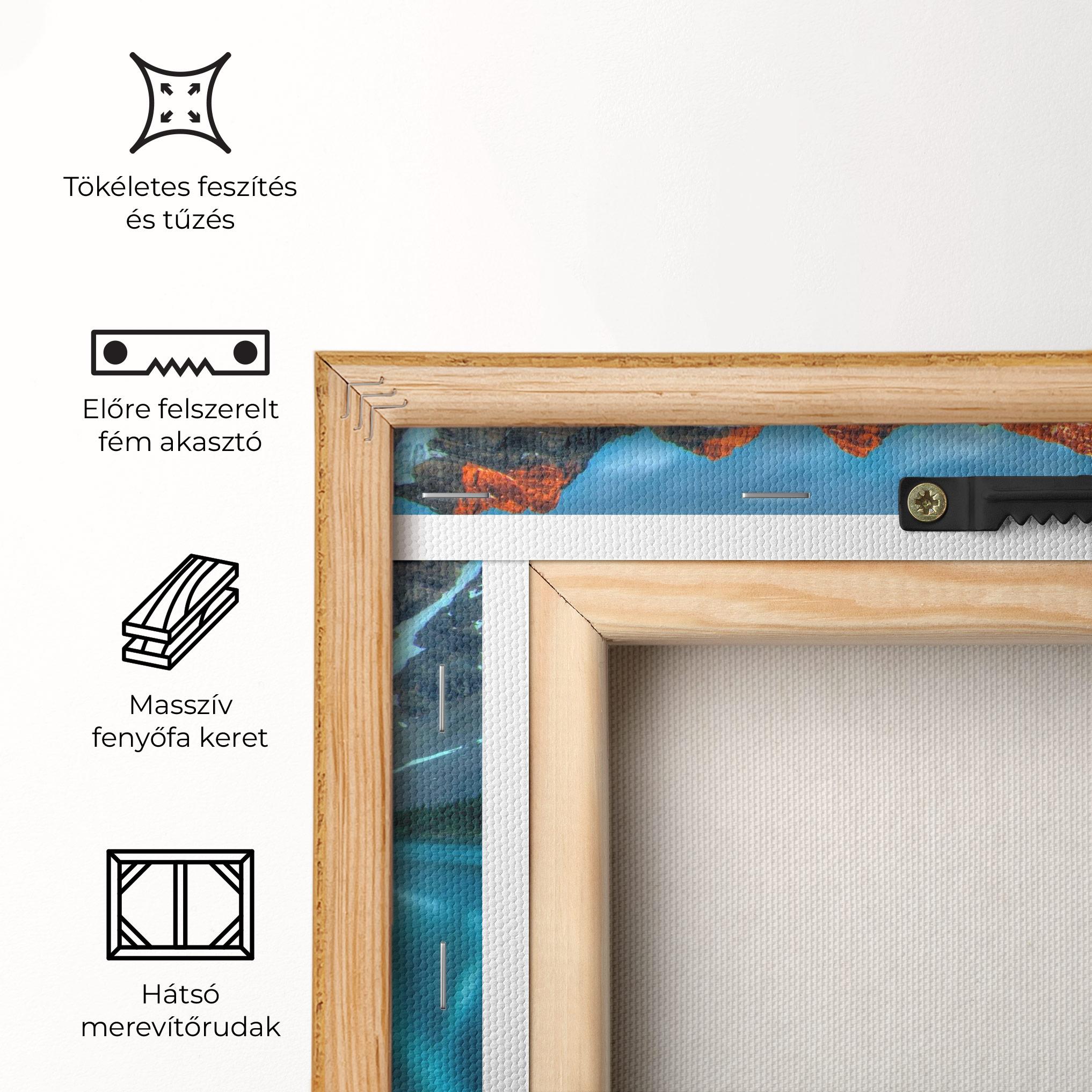 Vászonkép Beautiful Blue Lake mockup 5