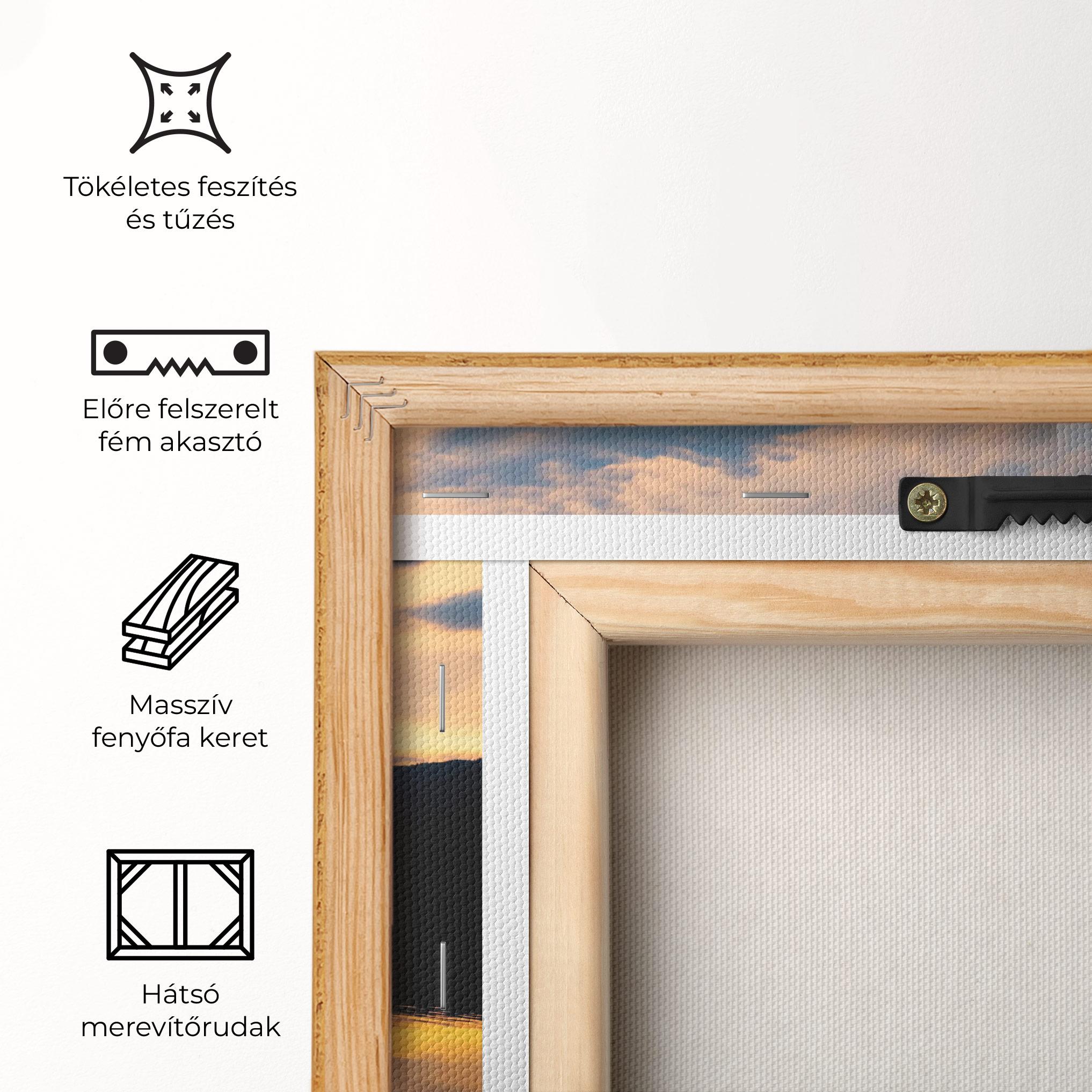 Vászonkép Orange Light Lake mockup 5