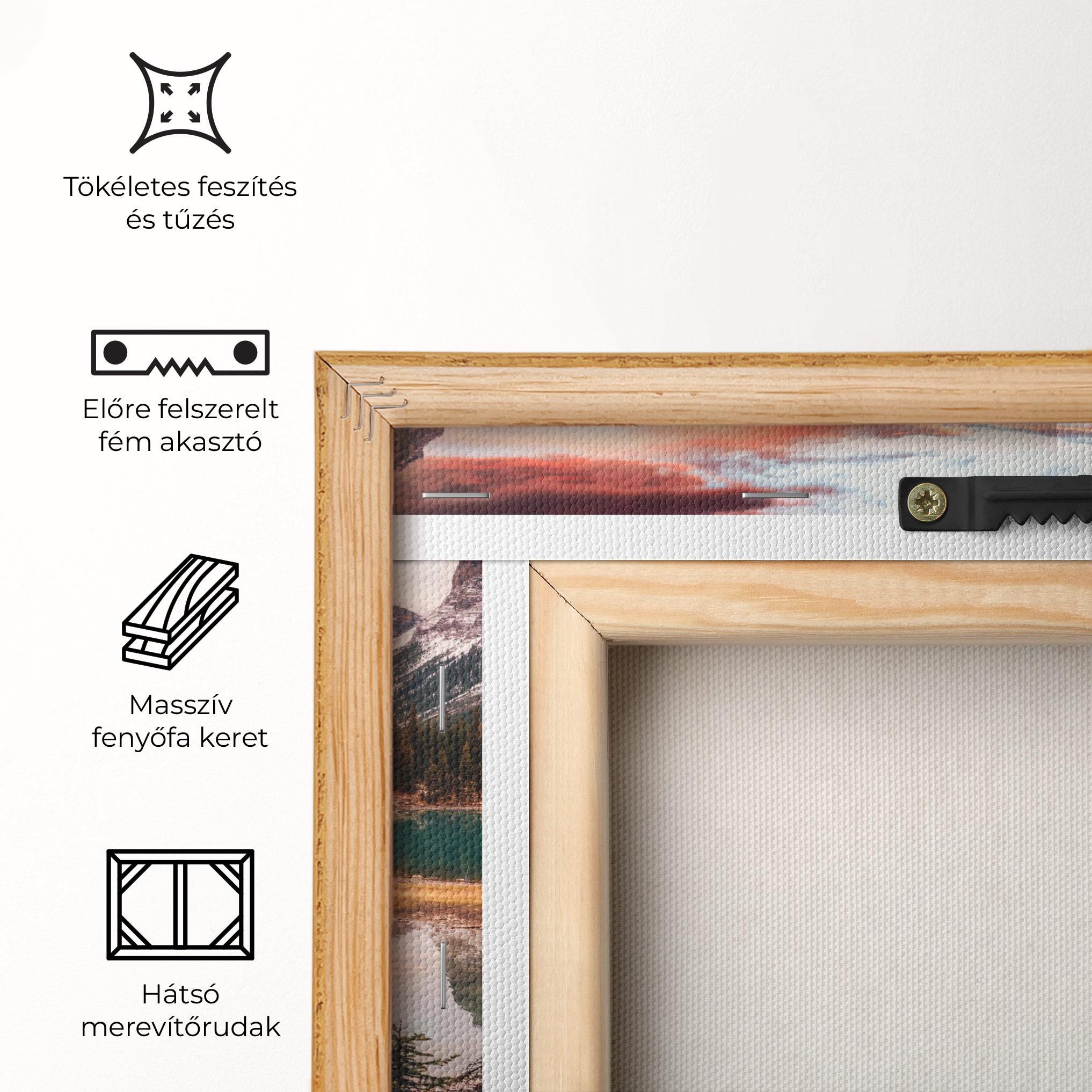 Vászonkép Sunset Lake View mockup 5