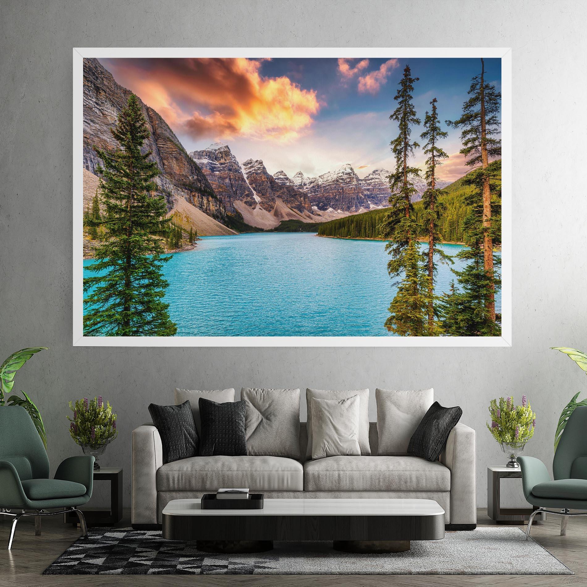 Vászonkép Blue Magic Lake mockup 7