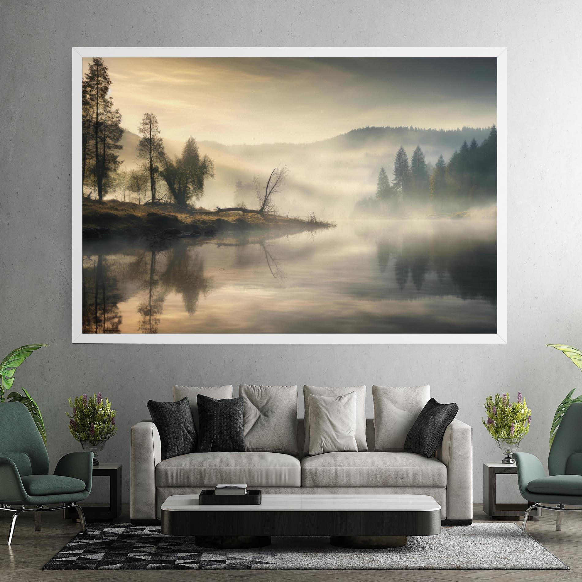 Vászonkép Foggy Morning mockup 7