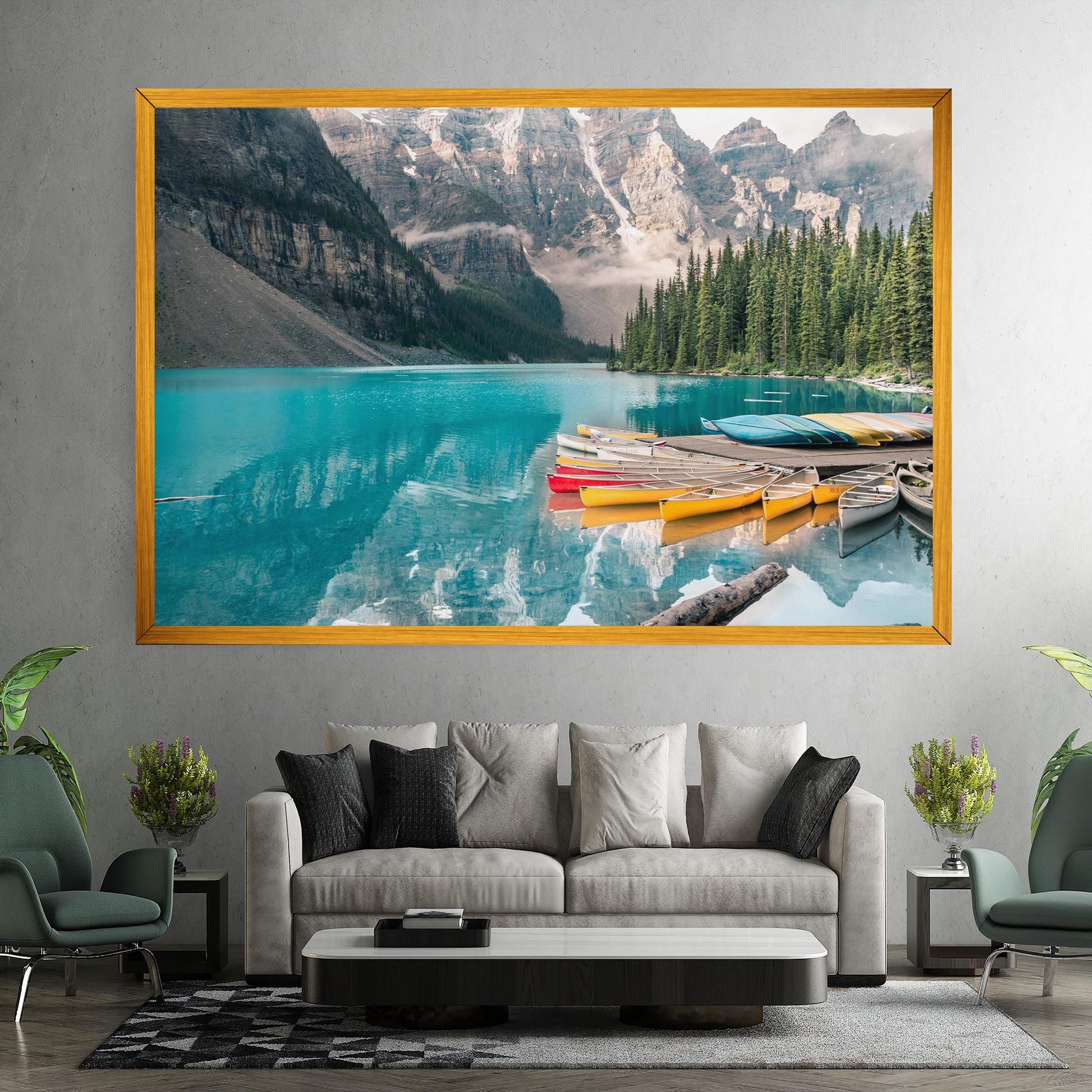 Beautiful Moraine Lake mockup 7