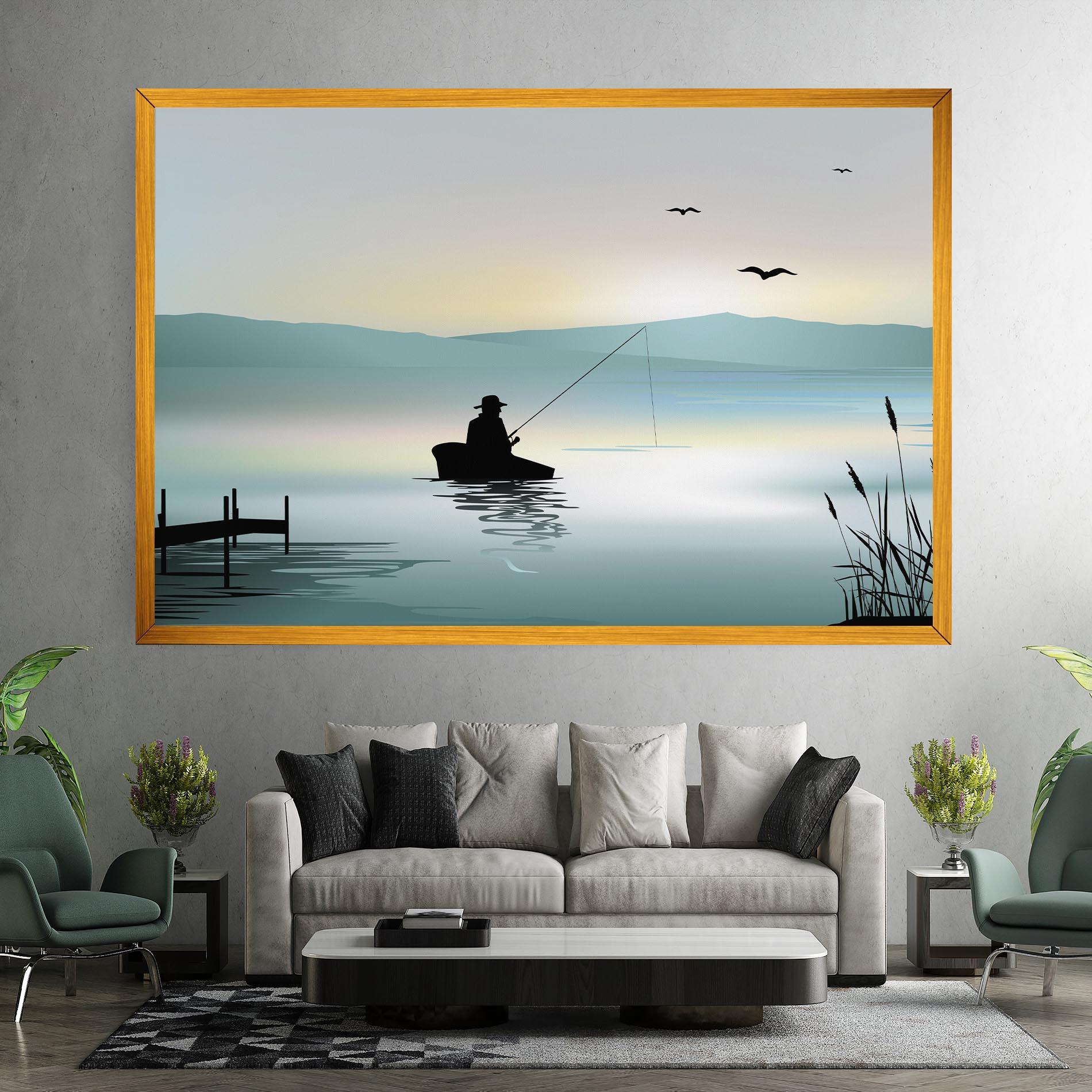 Vászonkép Fishman Lake View mockup 7