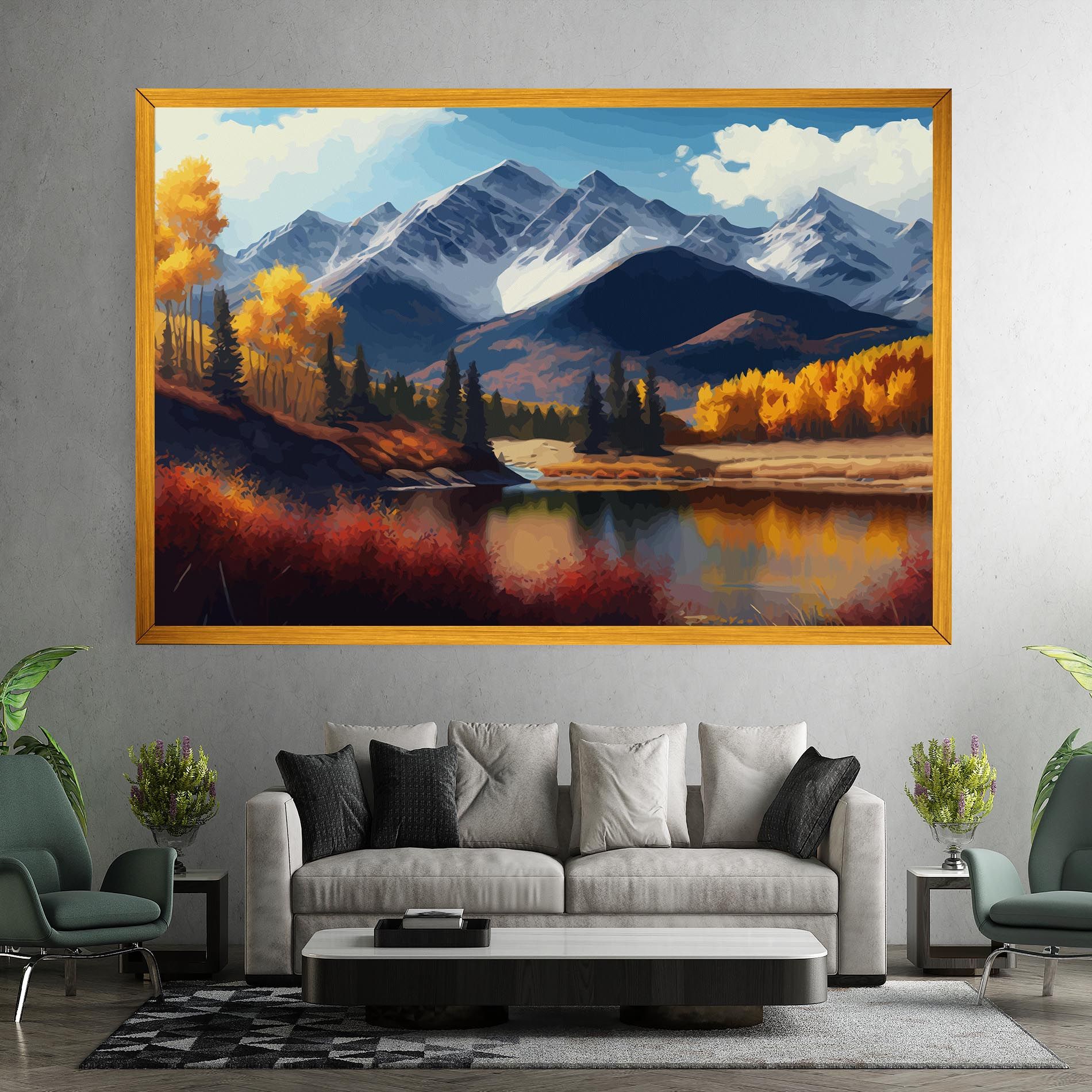 Lake Autumn View mockup 7