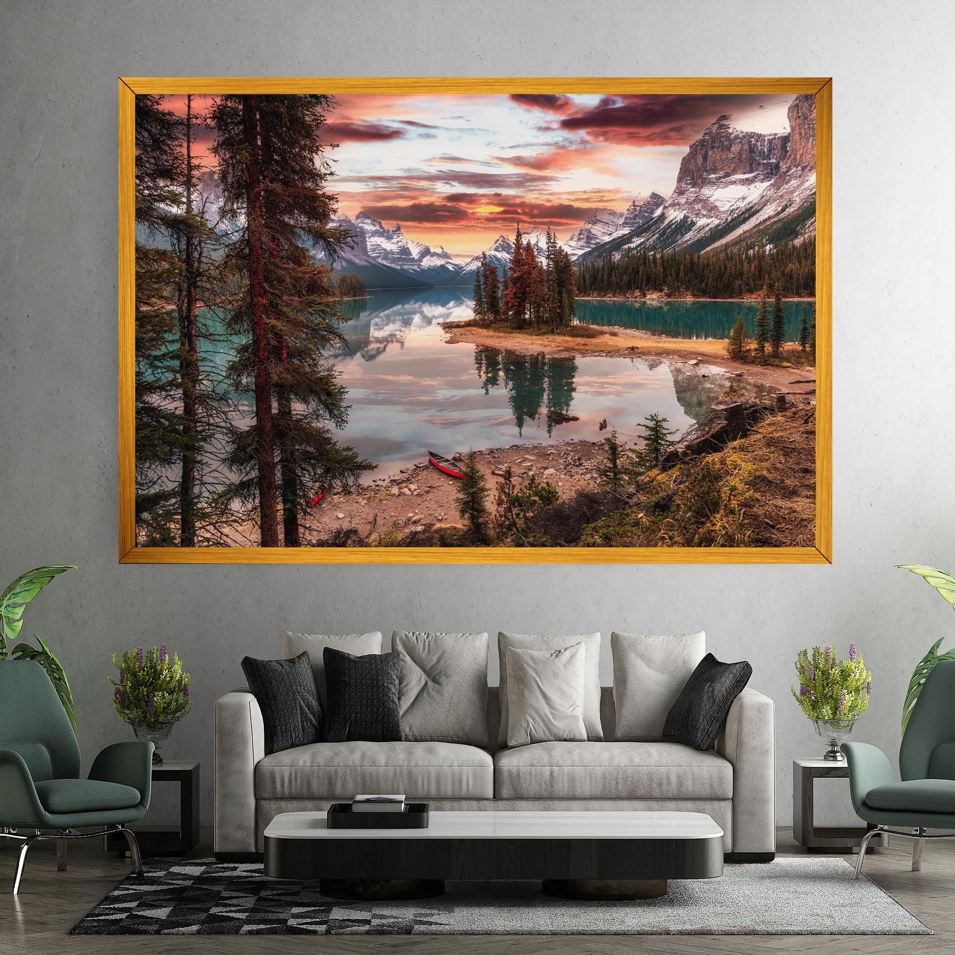 Sunset Lake View mockup 7
