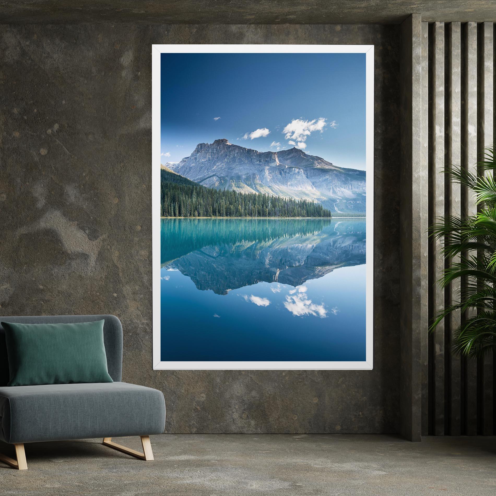Vászonkép Blue Mountain Lake mockup 7
