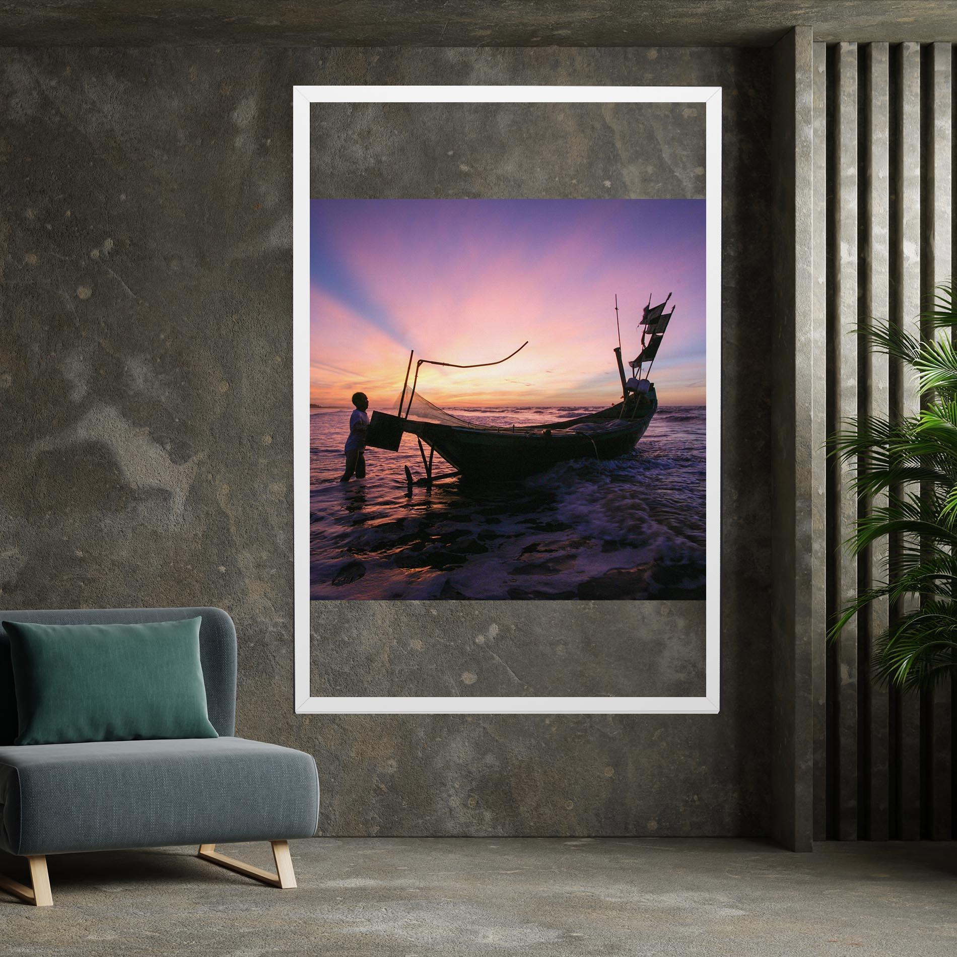 Vászonkép Sailor At Dawn mockup 7