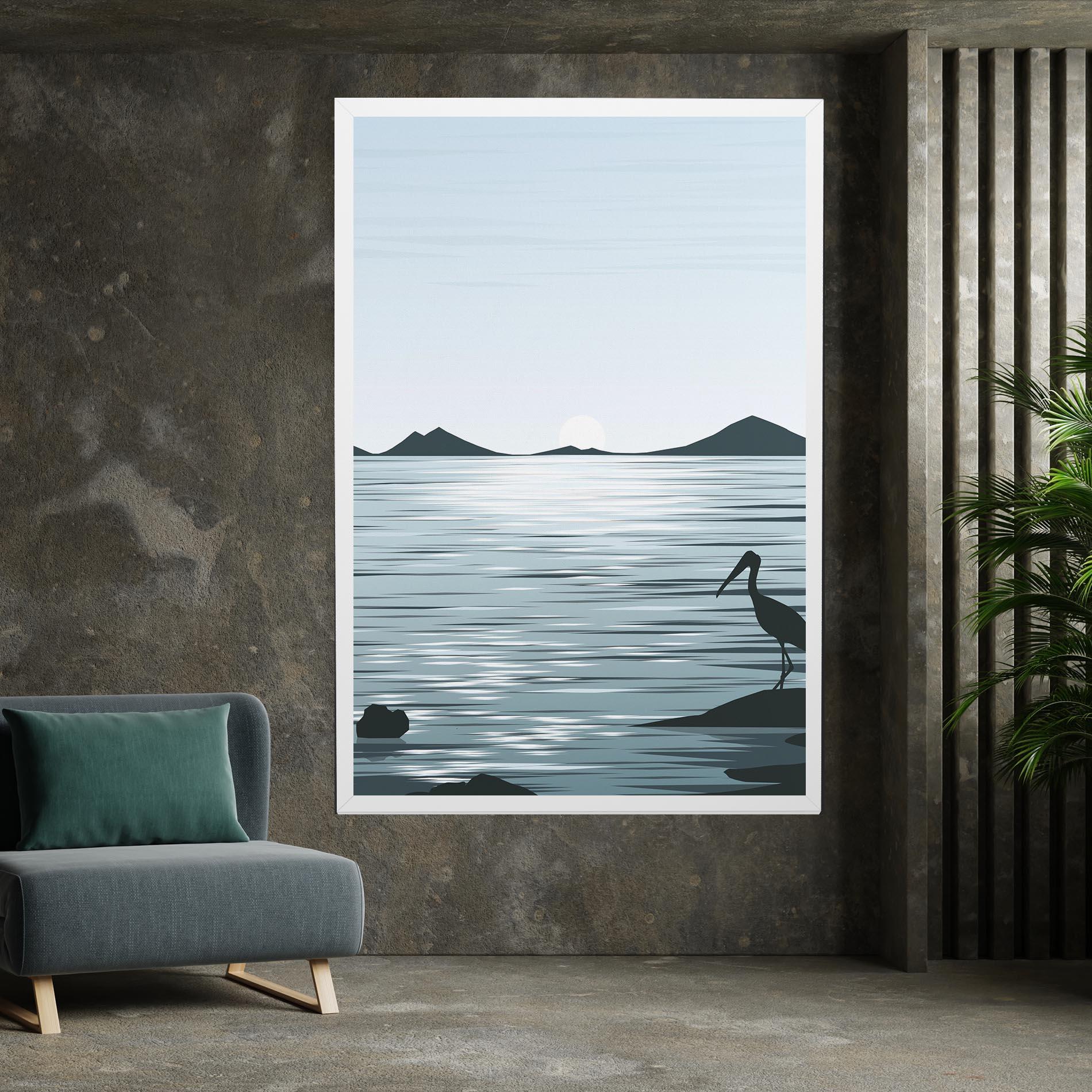 Vászonkép Sparkling_lake_view mockup 7