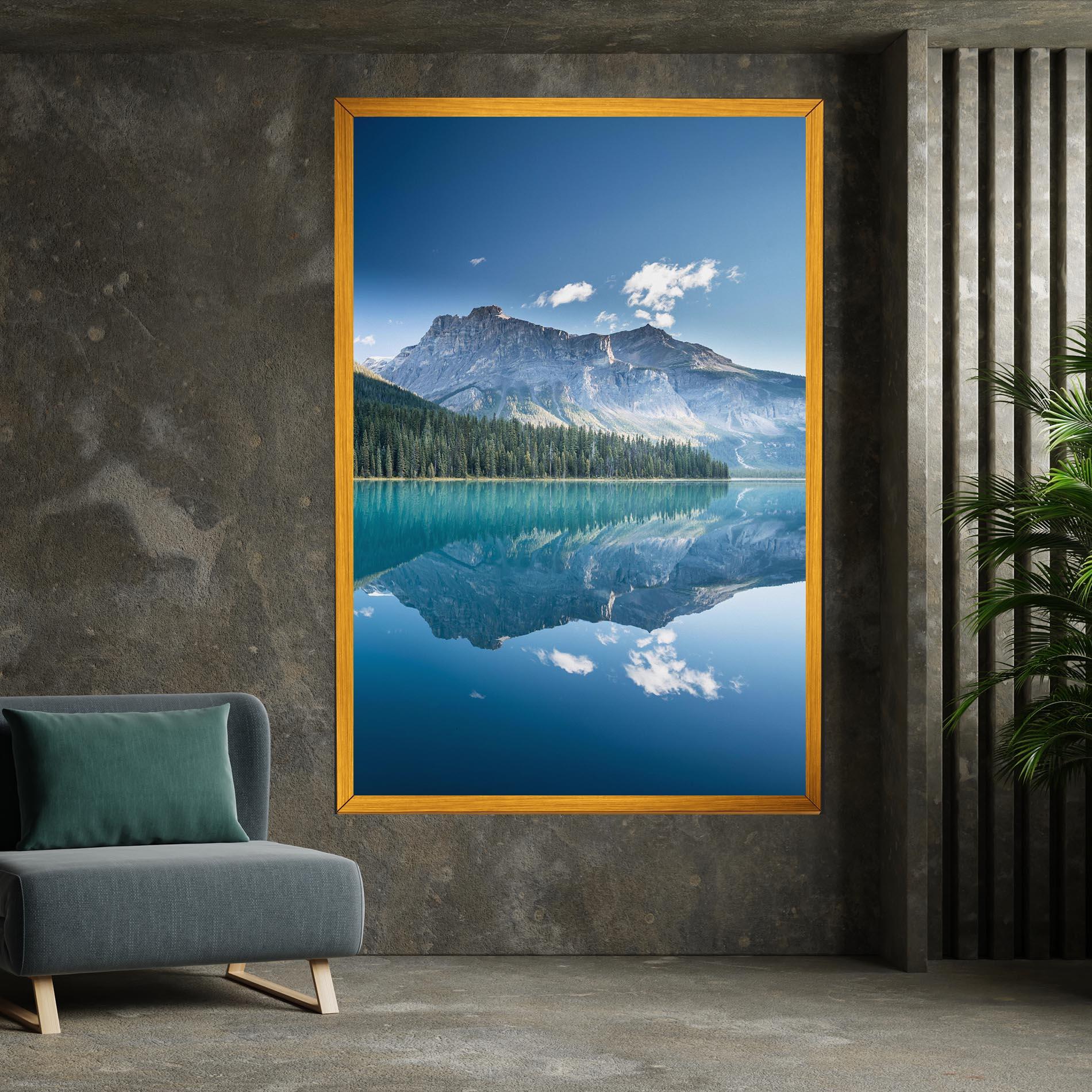 Vászonkép Blue Mountain Lake mockup 7