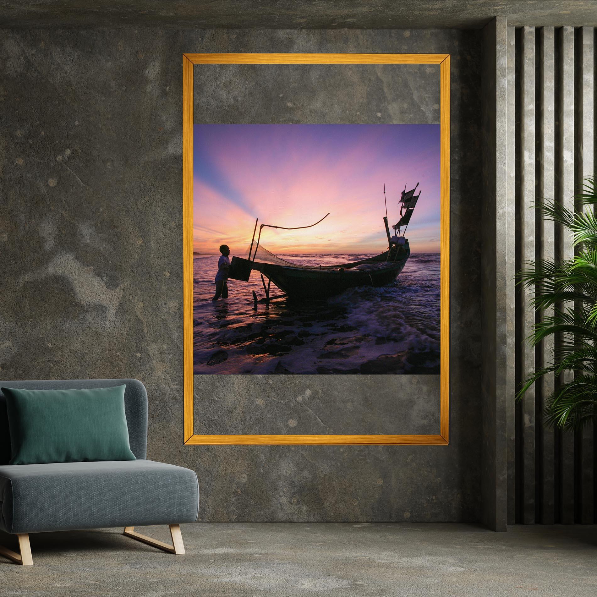 Vászonkép Sailor At Dawn mockup 7