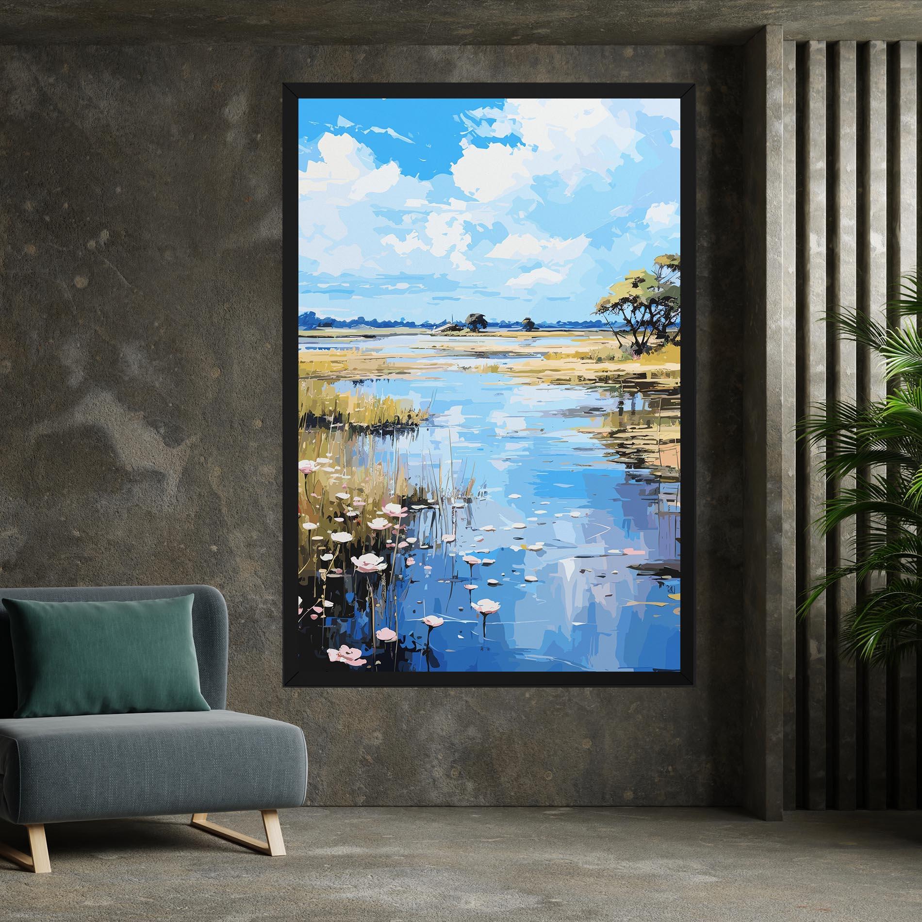 Vászonkép Riverside Flowers mockup 7