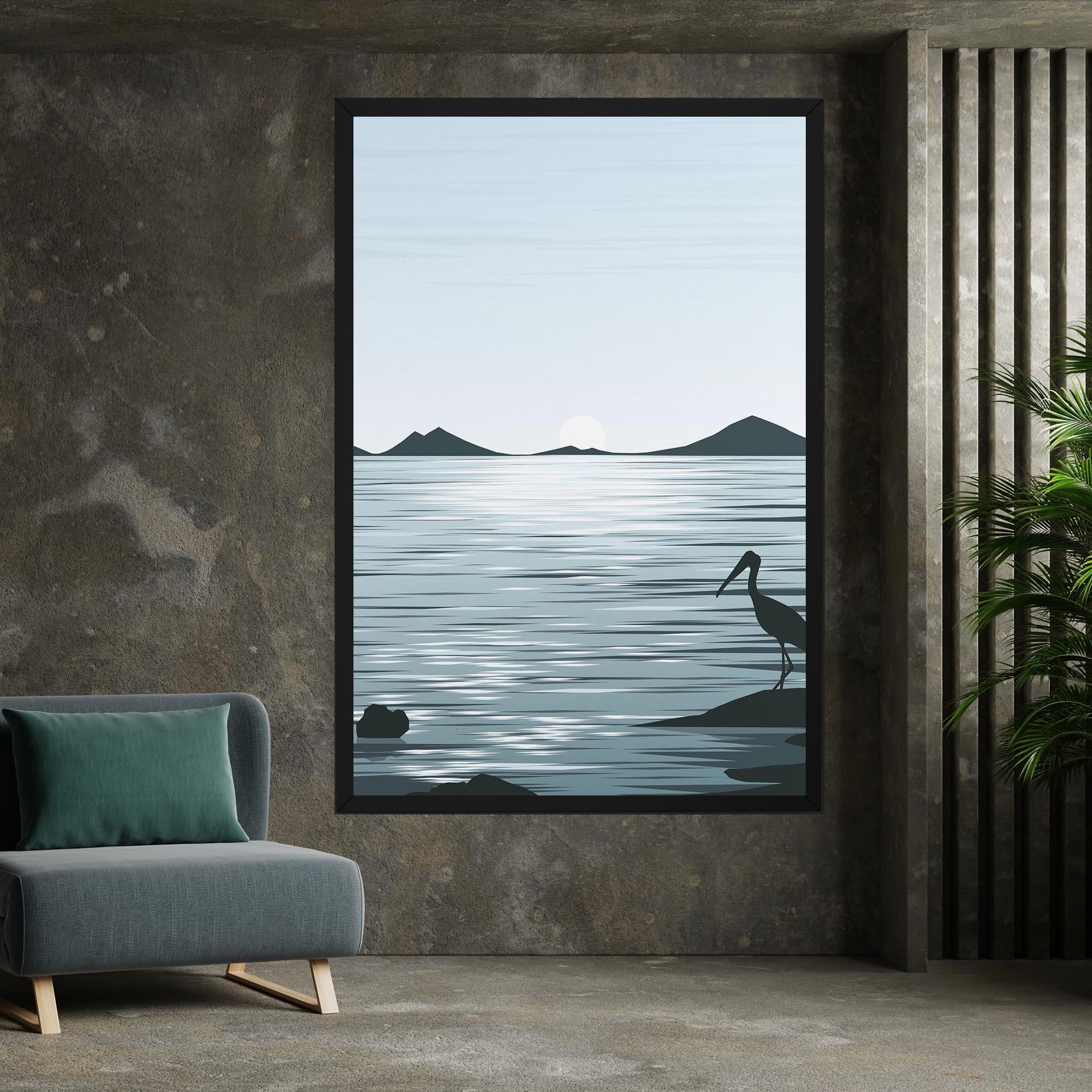 Vászonkép Sparkling_lake_view mockup 7