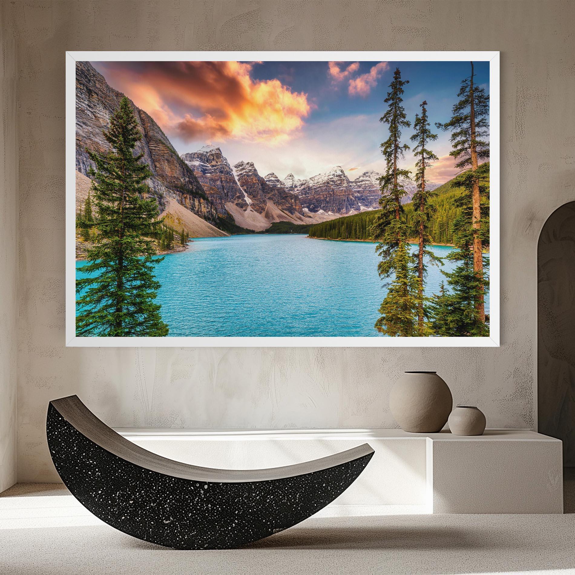 Vászonkép Blue Magic Lake mockup 8