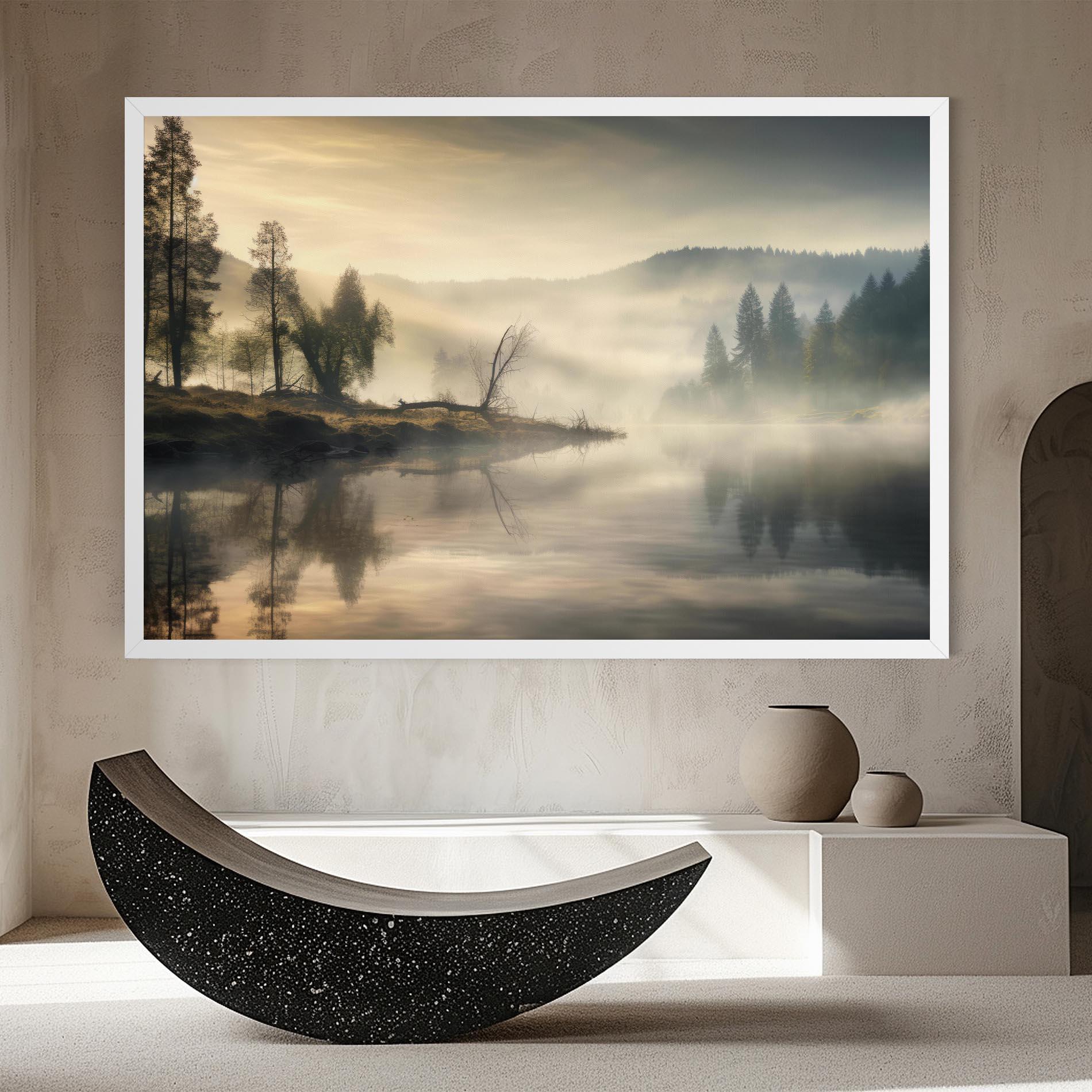 Vászonkép Foggy Morning mockup 8