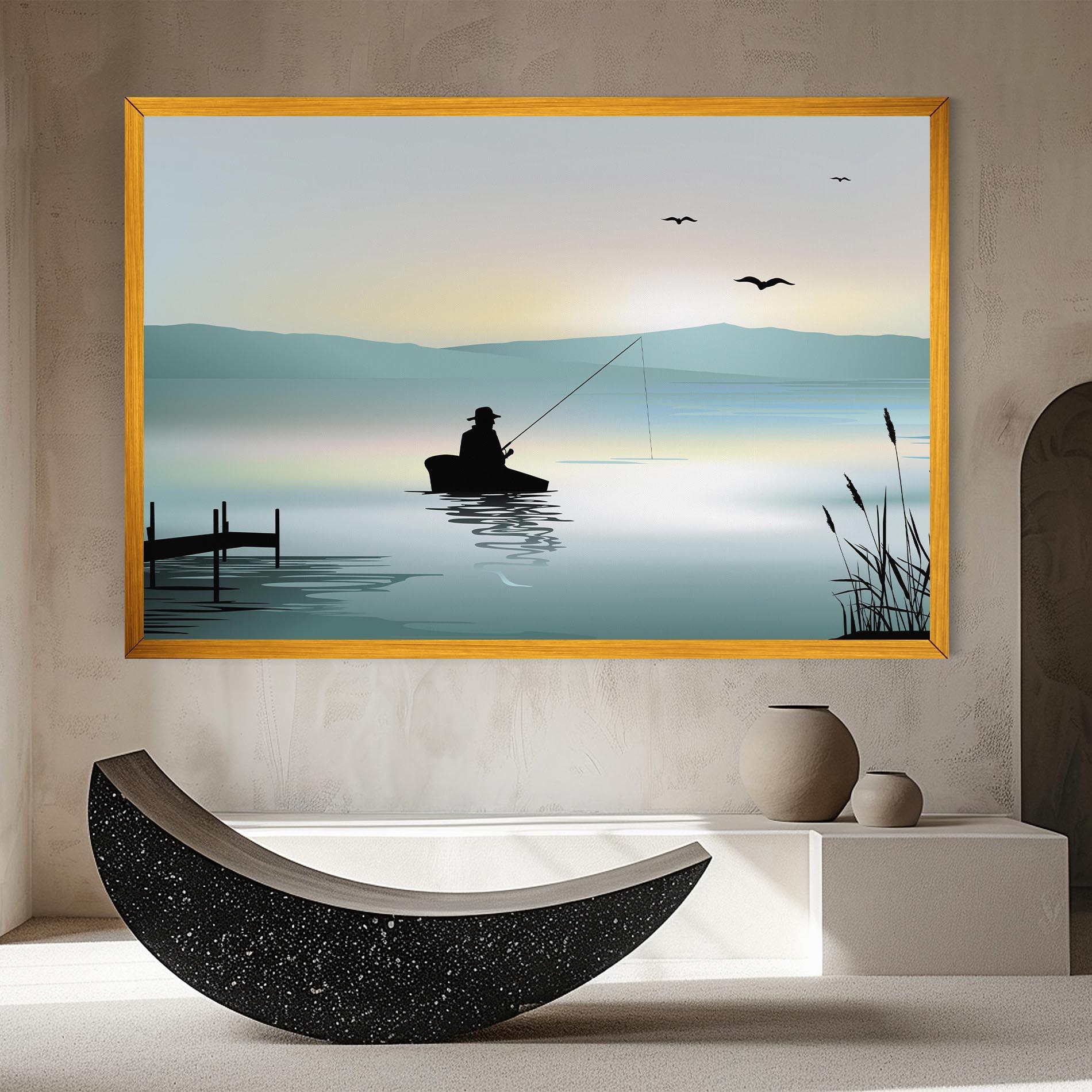 Vászonkép Fishman Lake View mockup 8