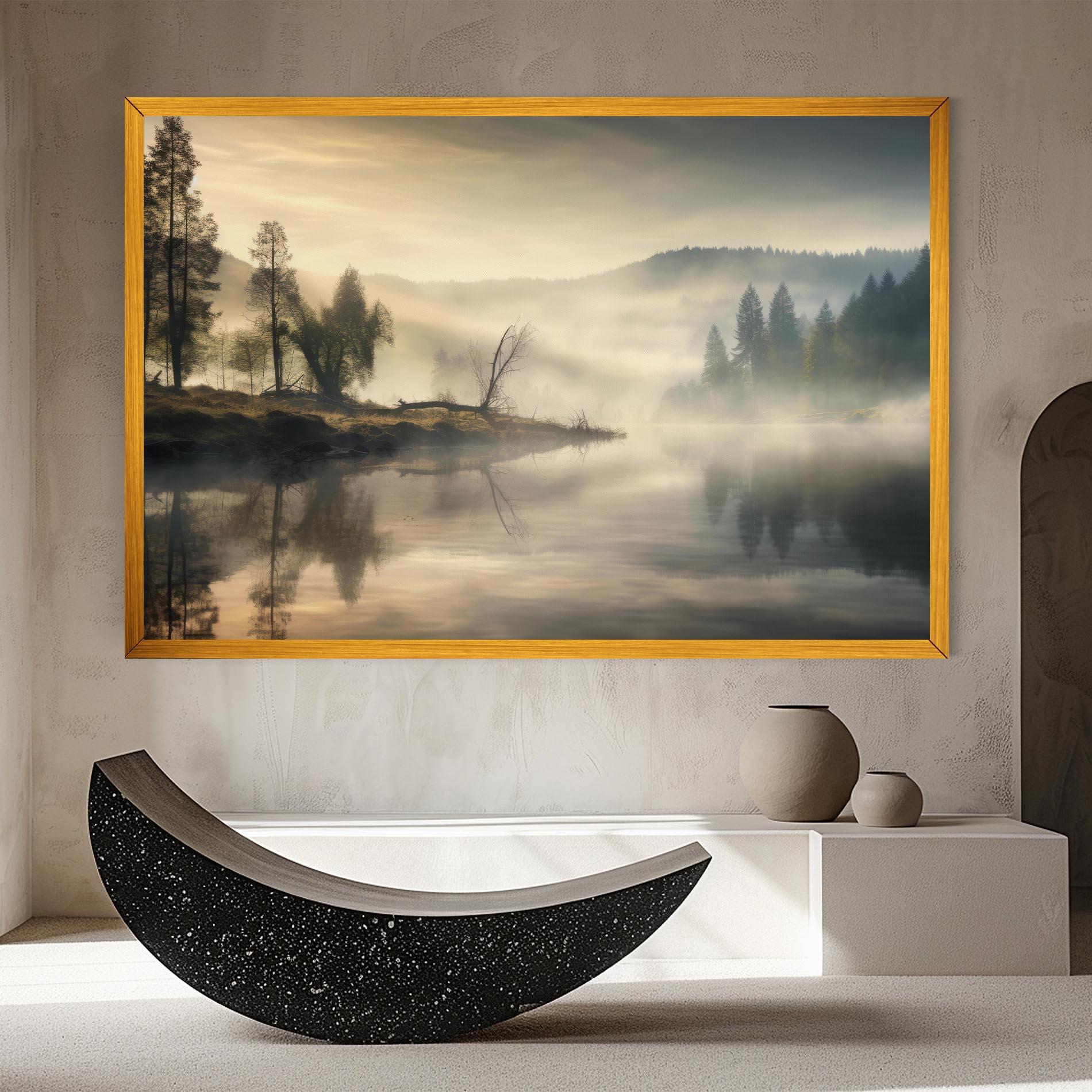 Vászonkép Foggy Morning mockup 8