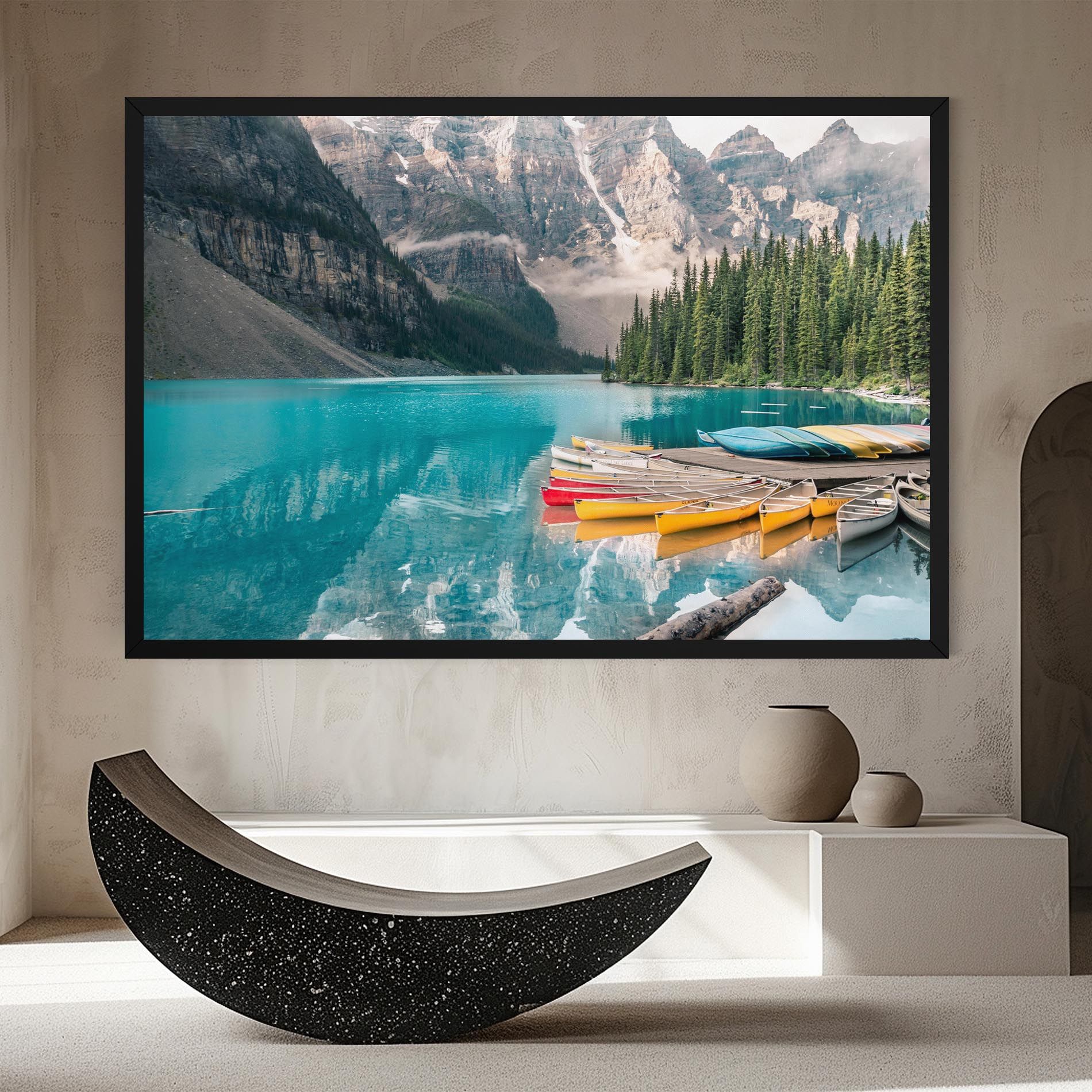 Beautiful Moraine Lake mockup 8