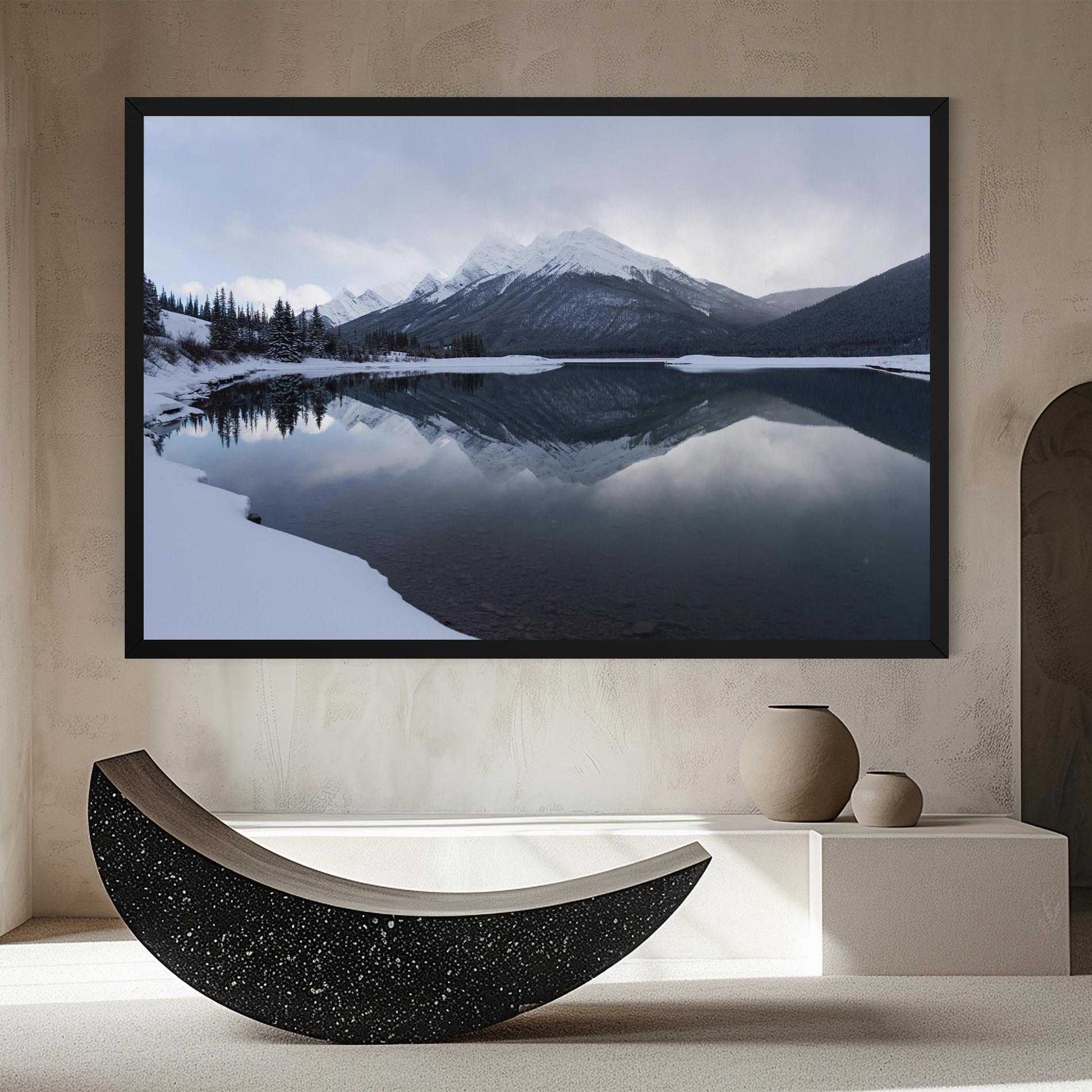 Vászonkép Grey Lake mockup 8