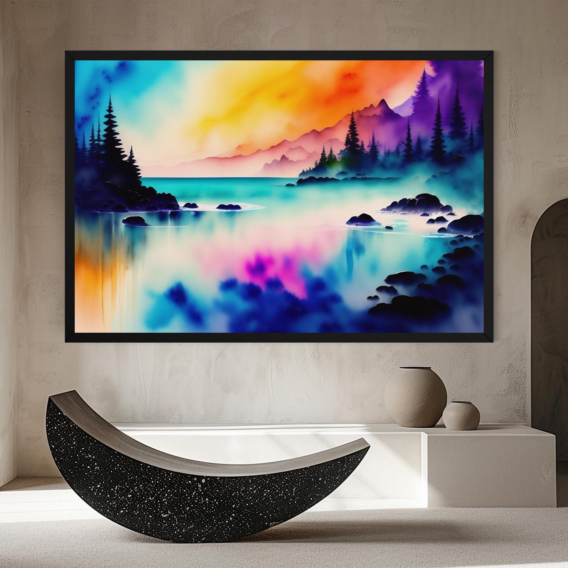 Lake Painting mockup 8