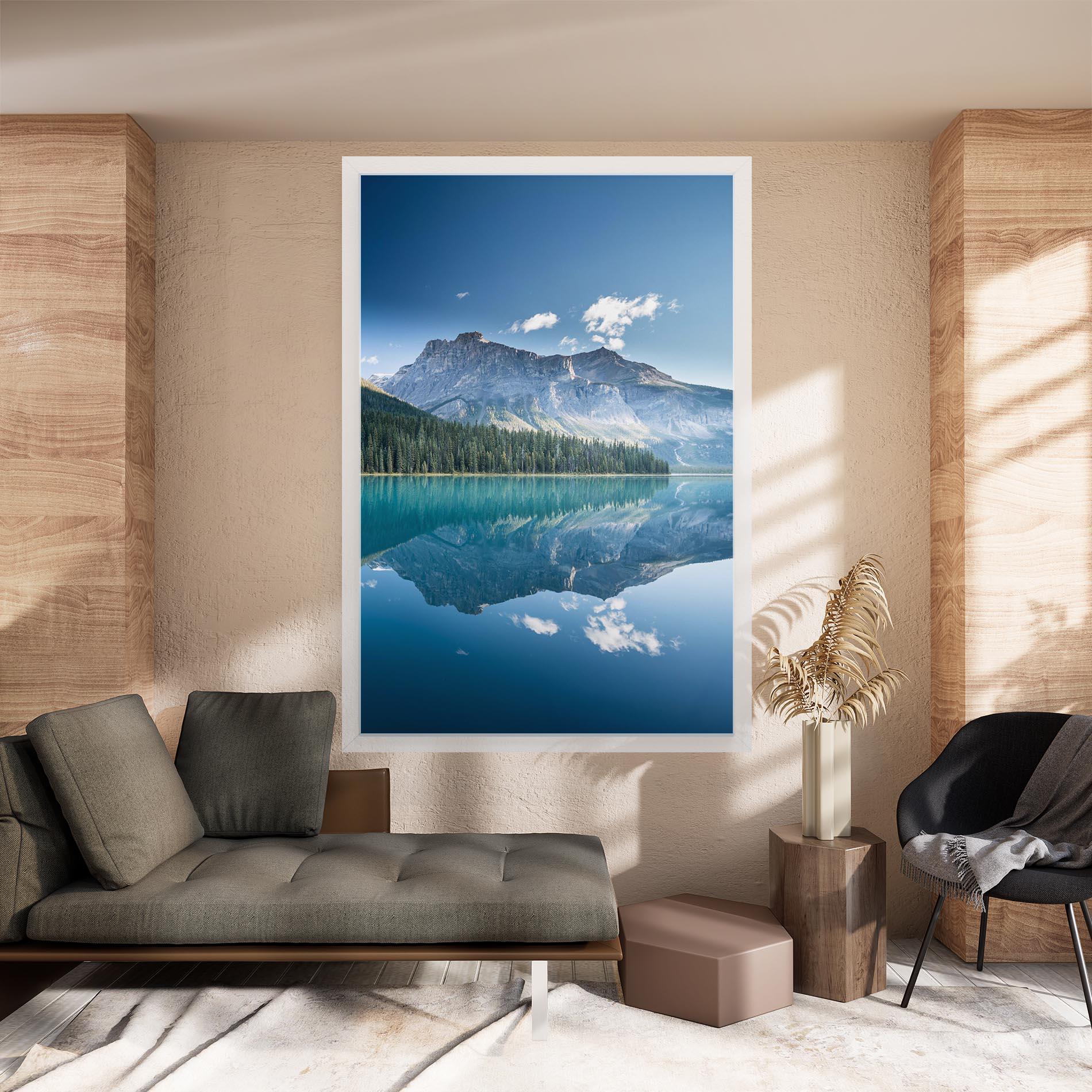 Vászonkép Blue Mountain Lake mockup 8