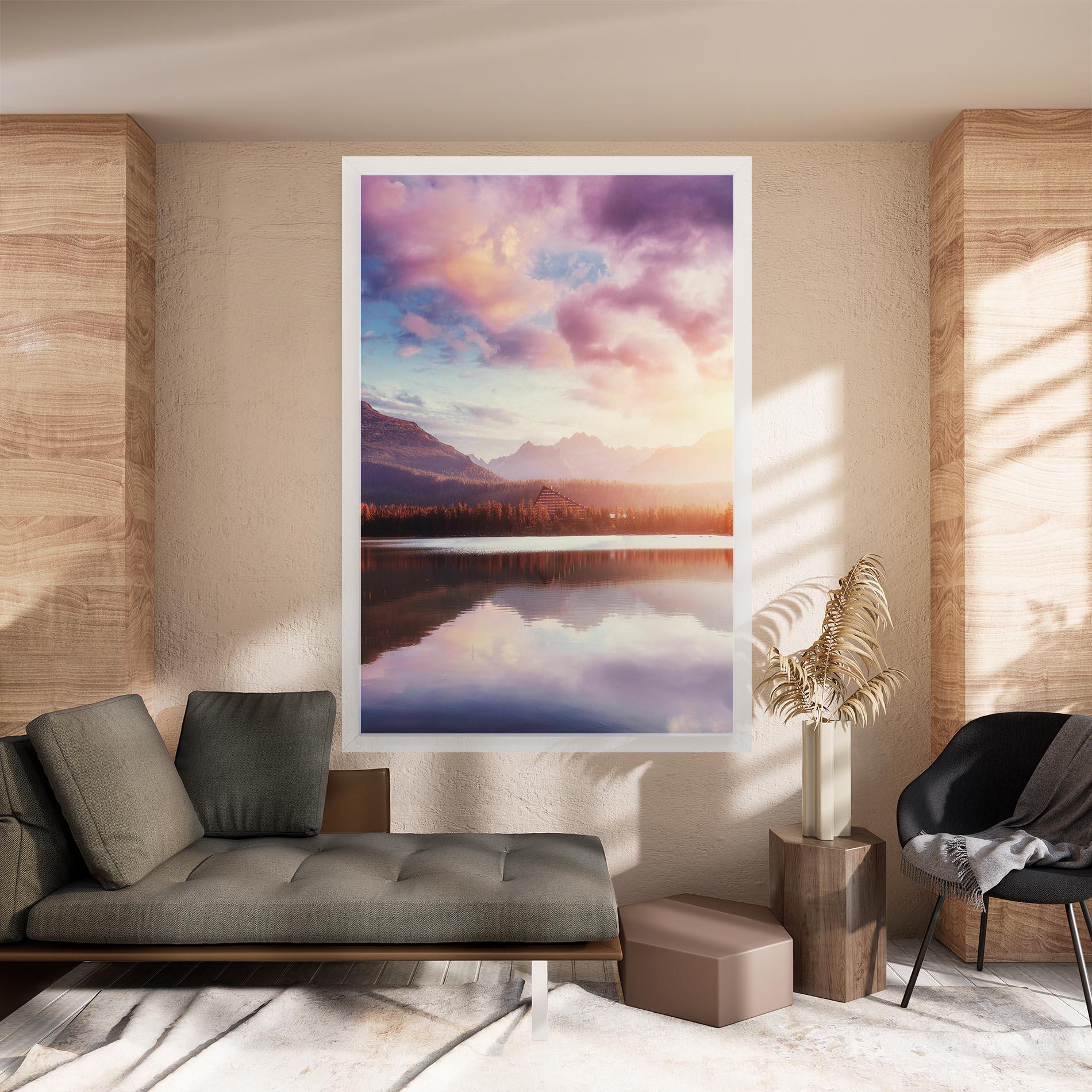 Vászonkép Orange Lake Light mockup 8