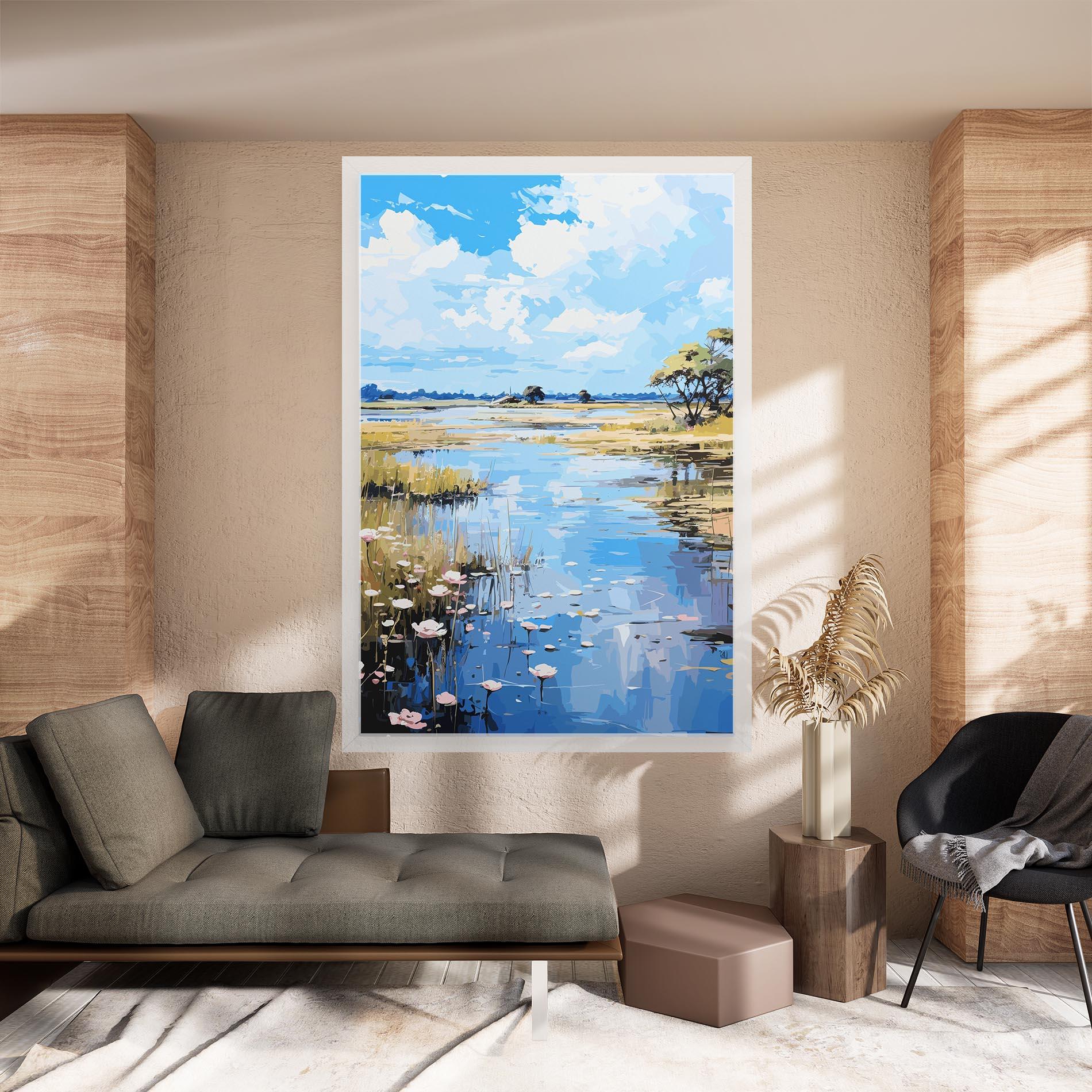 Vászonkép Riverside Flowers mockup 8