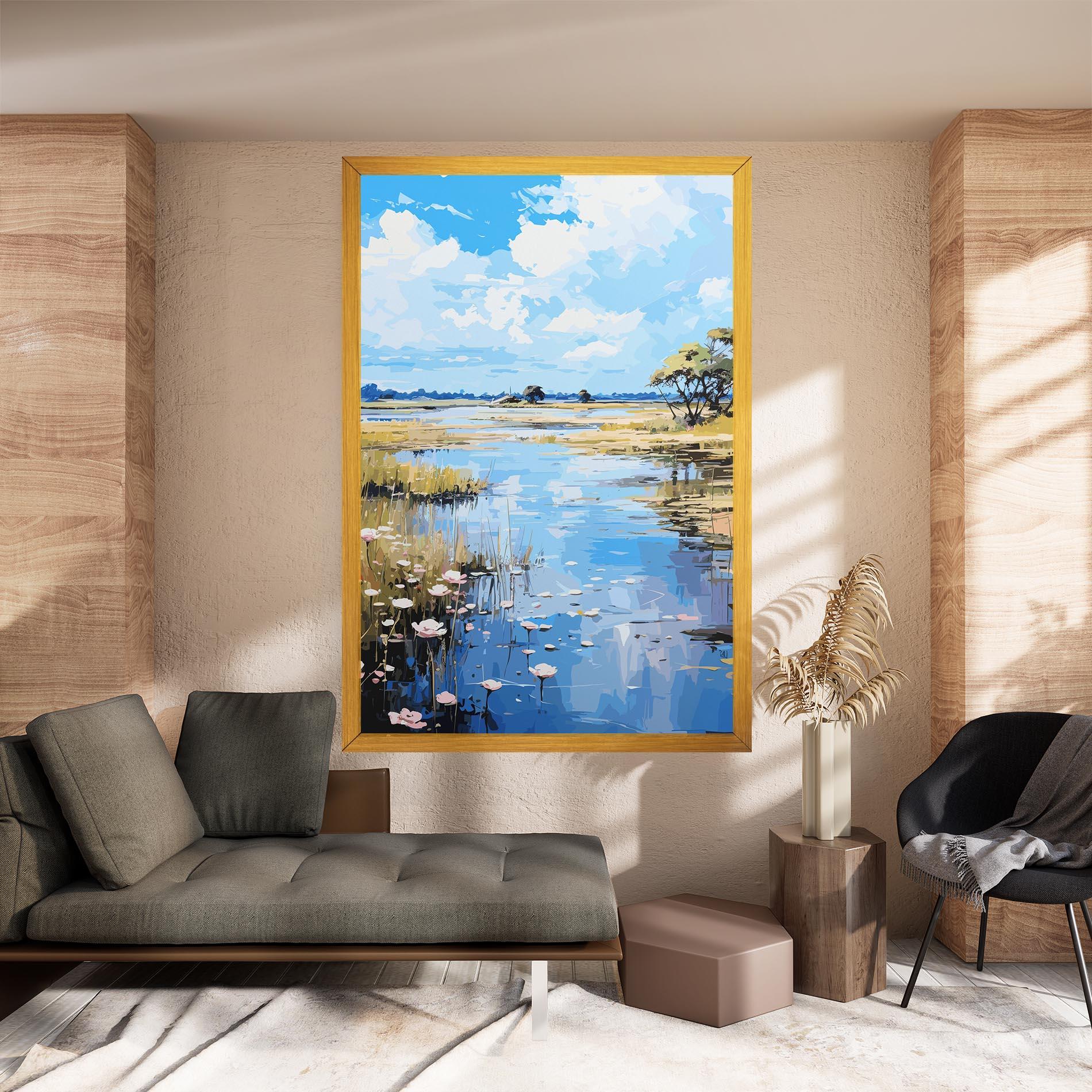 Vászonkép Riverside Flowers mockup 8