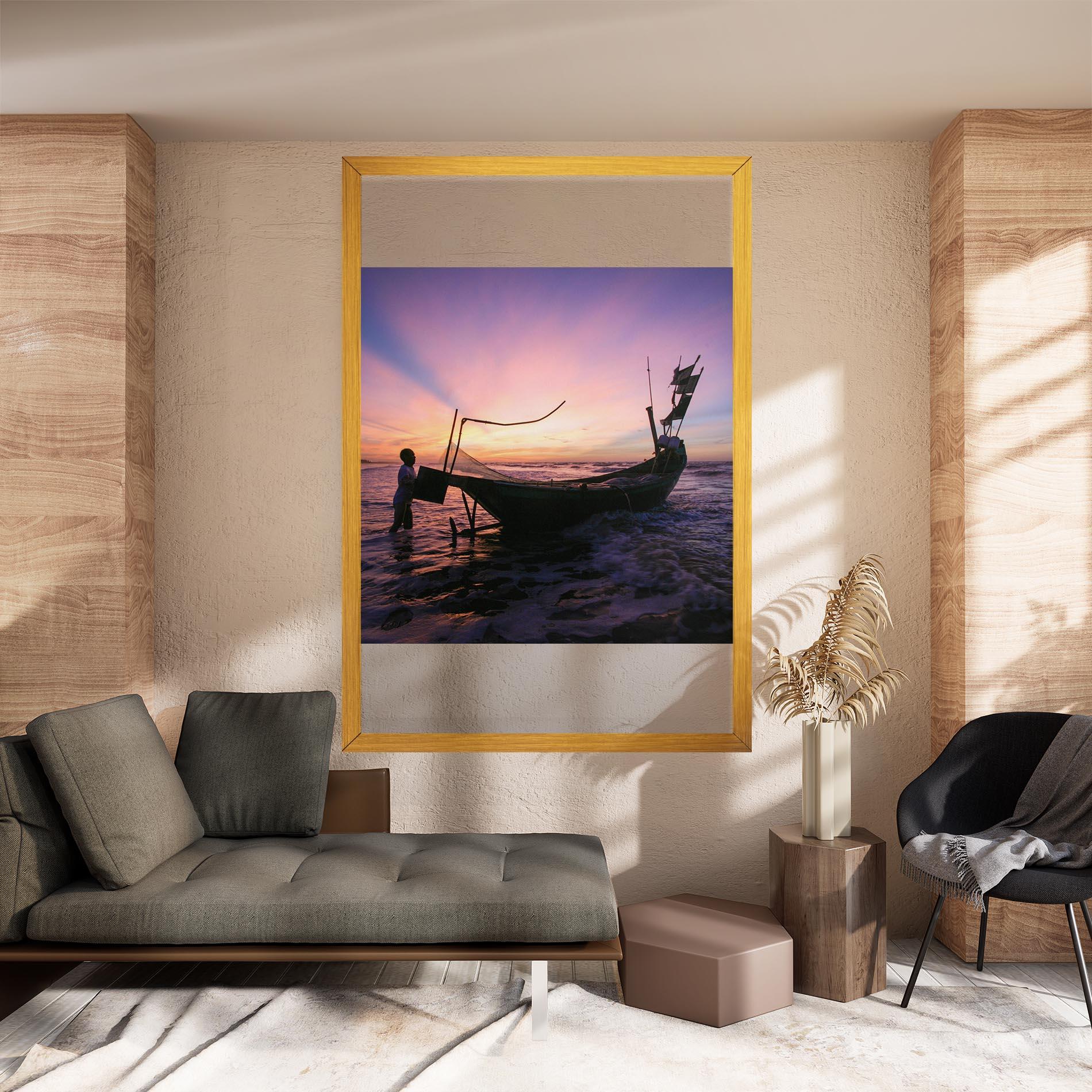 Vászonkép Sailor At Dawn mockup 8