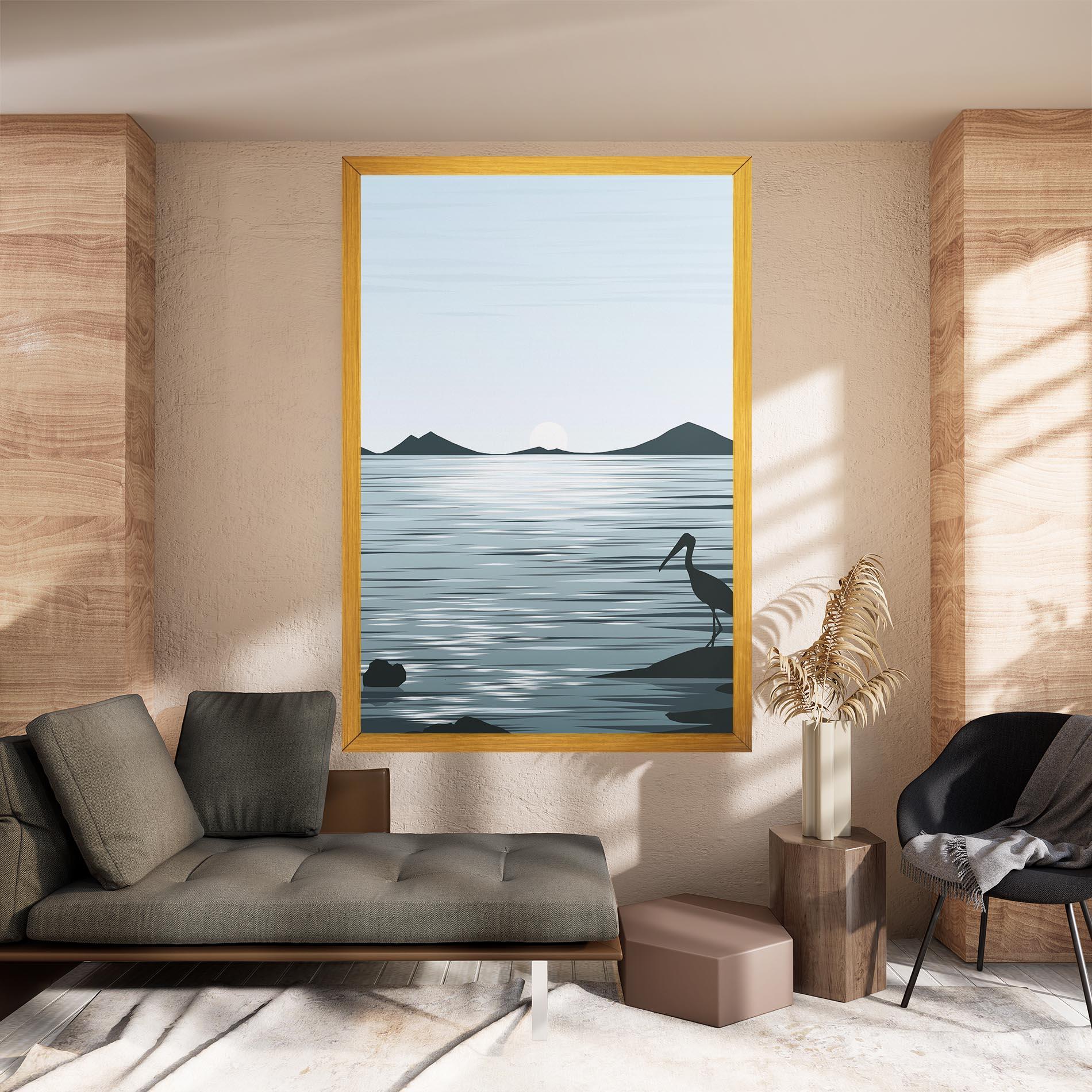 Vászonkép Sparkling_lake_view mockup 8
