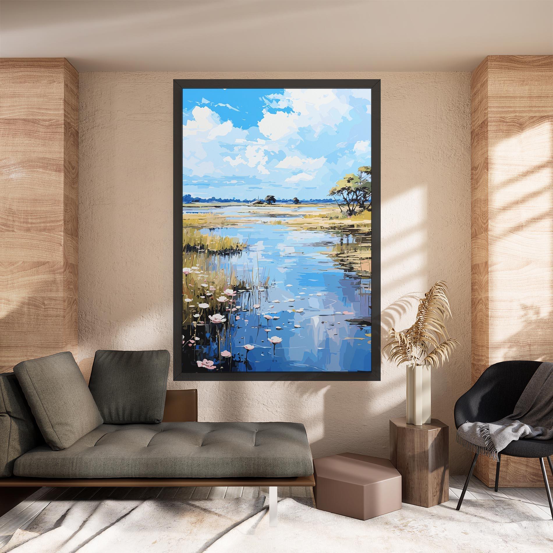 Vászonkép Riverside Flowers mockup 8